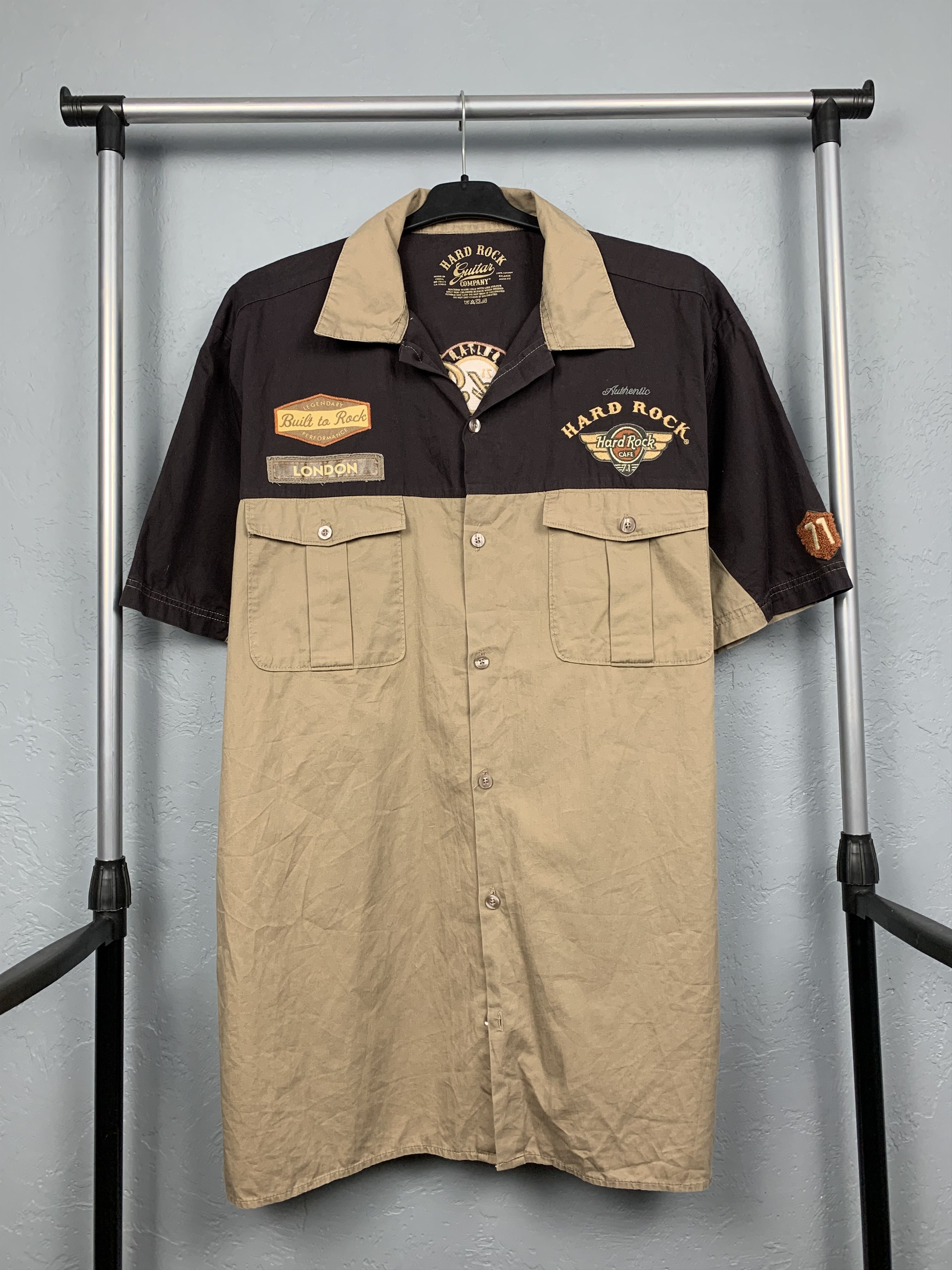 Hard Rock Cafe × Vintage Hard Rock Cafe Guitar Company London Vintage Shirt Size US XXL / EU 58 / 5 - 1 Thumbnail