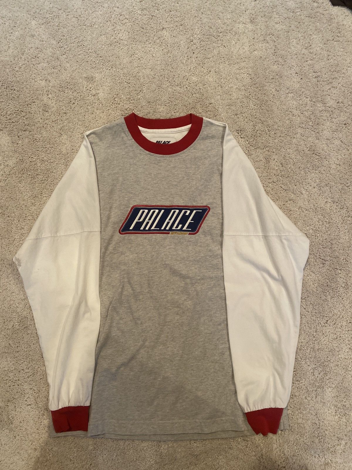 Palace Palace Stuff Two Tone Long Sleeve Size US S / EU 44-46 / 1 - 1 Thumbnail
