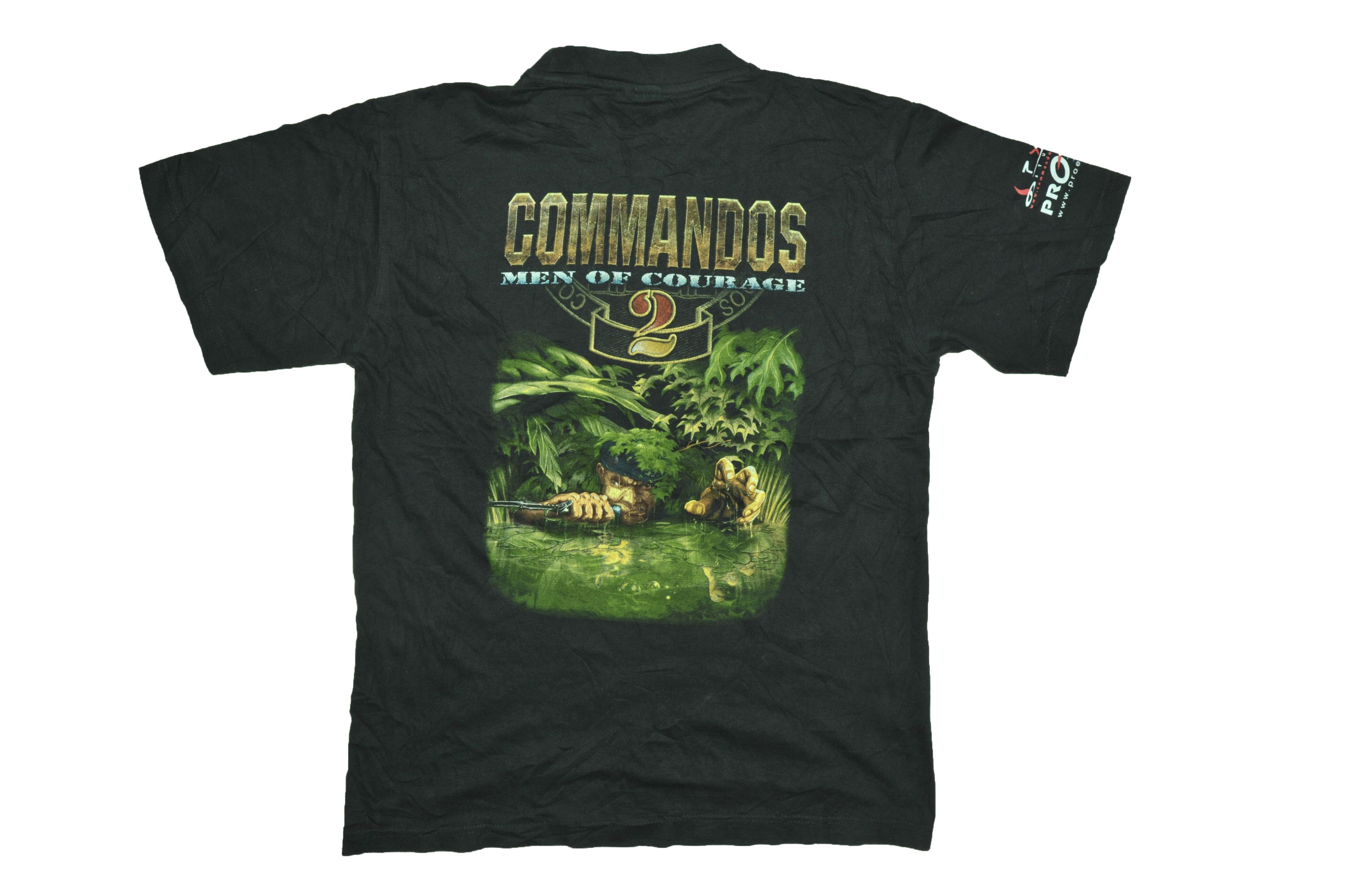 Vintage Vintage 90s Commandos 2 : Men Of Courage Promo T-shirt Size US L / EU 52-54 / 3 - 2 Thumbnail