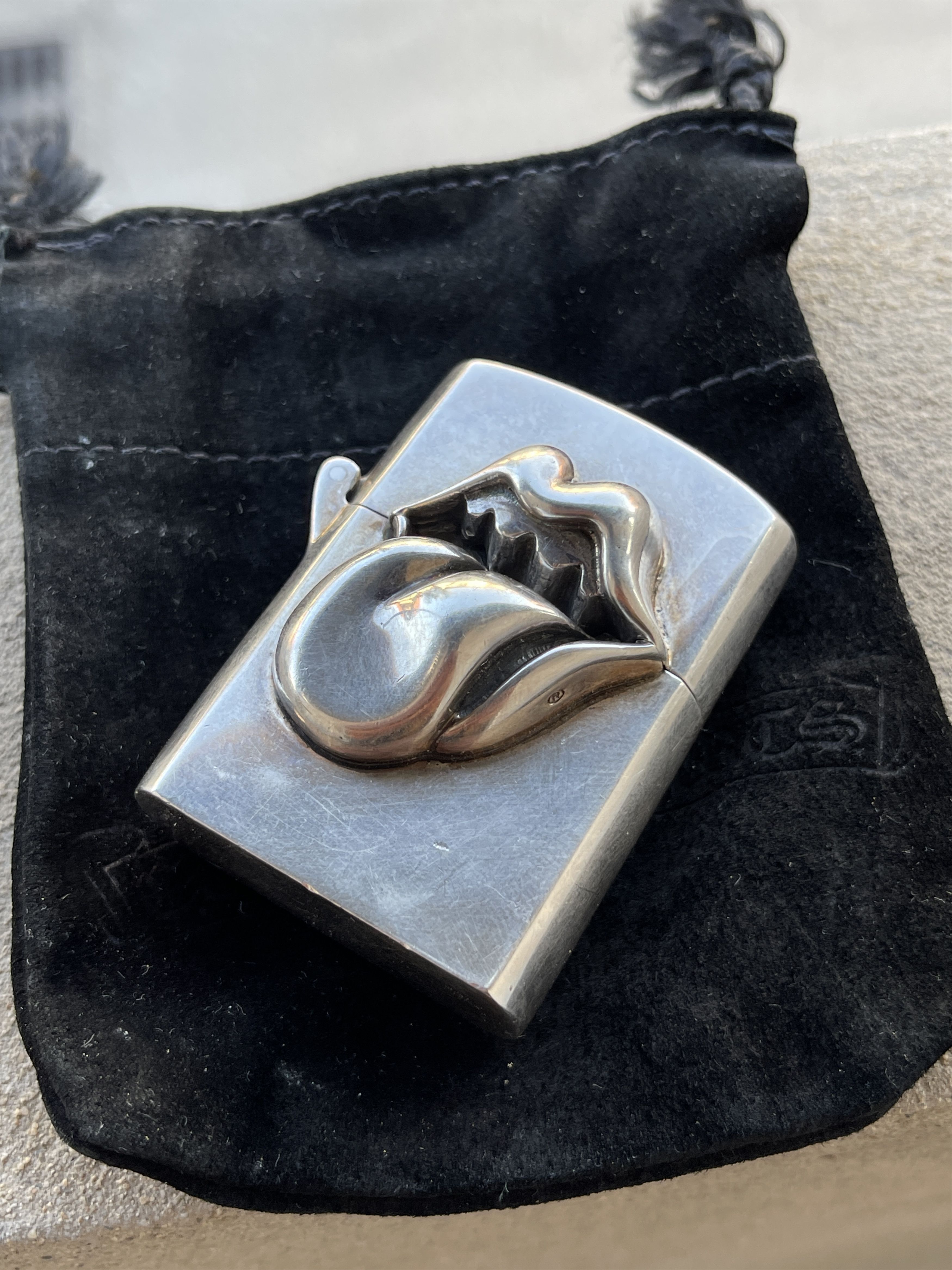 Chrome Hearts Chrome Heart silver zippo rolling stones | Grailed