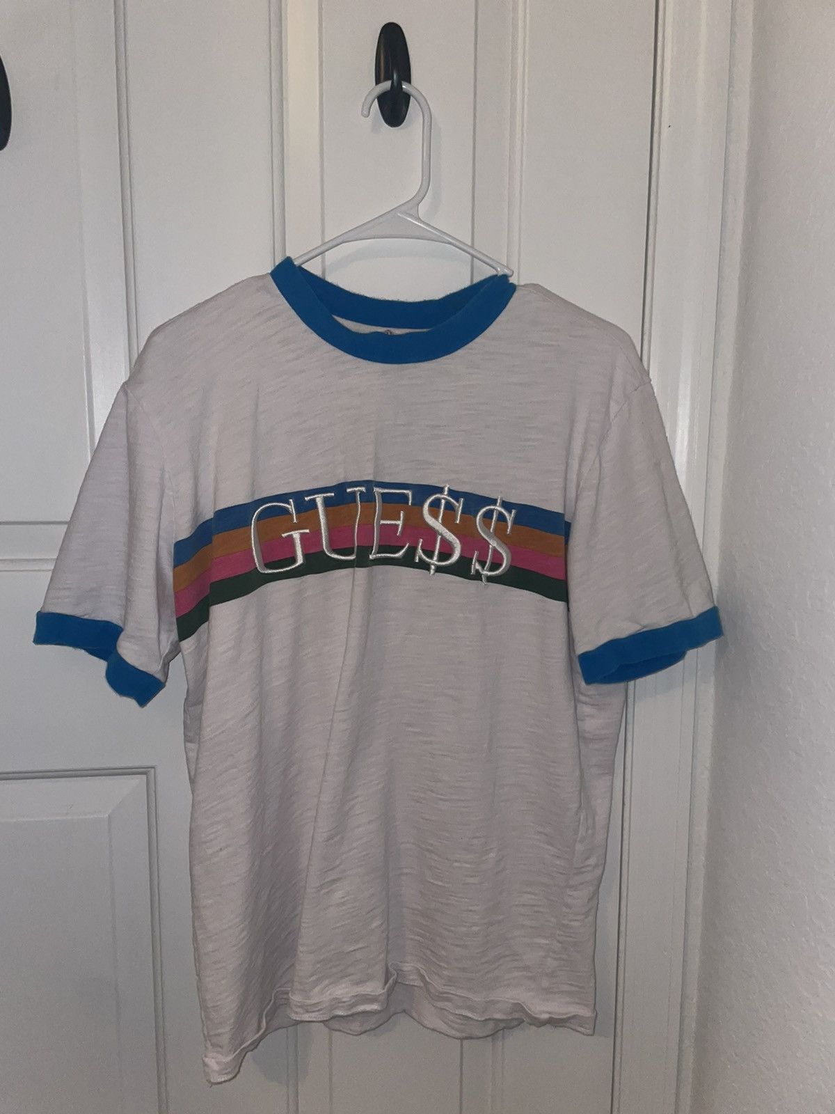Guess Asap Rocky Guess Rainbow Ringer Tee Grailed