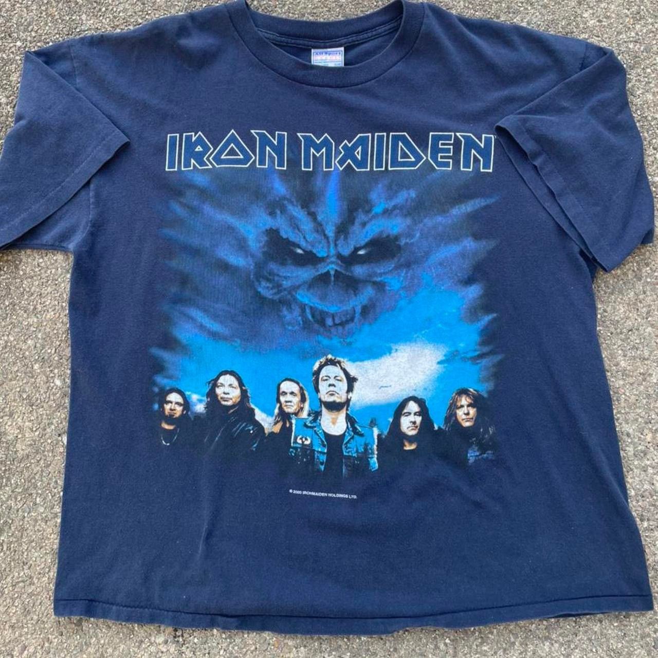 Band Tees 2000 Iron Maiden Tour tee Single stitch 90s 80s heavy Metal Size US L / EU 52-54 / 3 - 3 Thumbnail