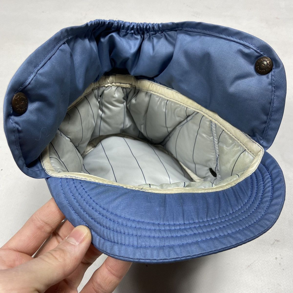 Vintage Gosha Rubchinskiy style - СССР 1970s - HAT WITH EAR FLAPS Size ONE SIZE - 12 Thumbnail