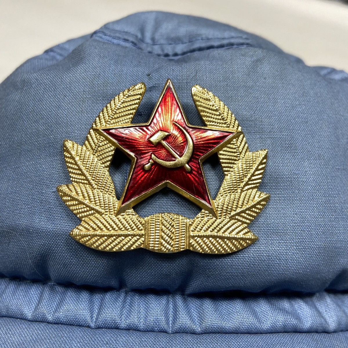 Vintage Gosha Rubchinskiy style - СССР 1970s - HAT WITH EAR FLAPS Size ONE SIZE - 7 Thumbnail