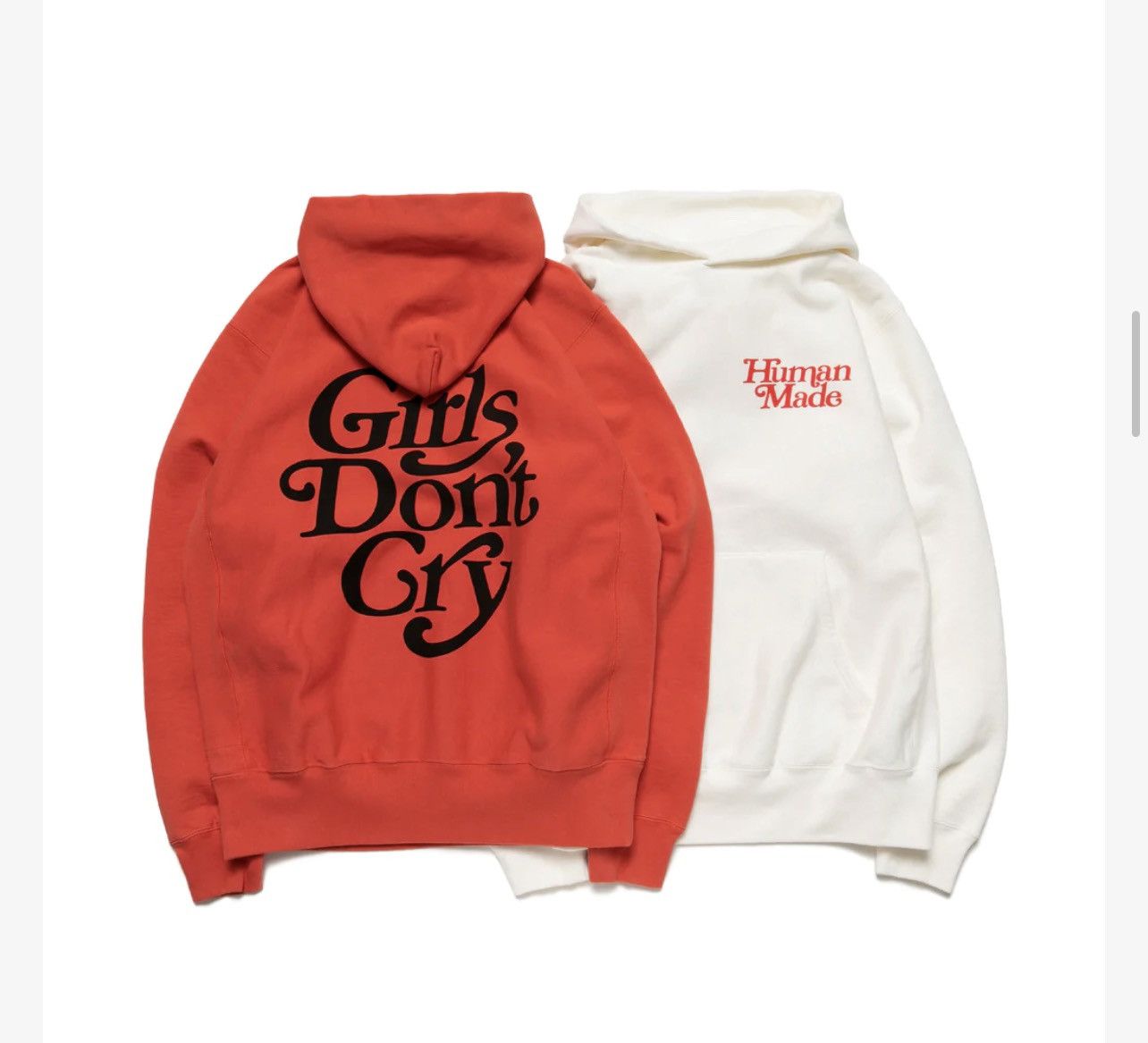 Girls Don't Cry × Human Made × Nigo Human Made x Girls Don’t Cry Logo Hoodie in White Size XL Size US XL / EU 56 / 4 - 8 Thumbnail
