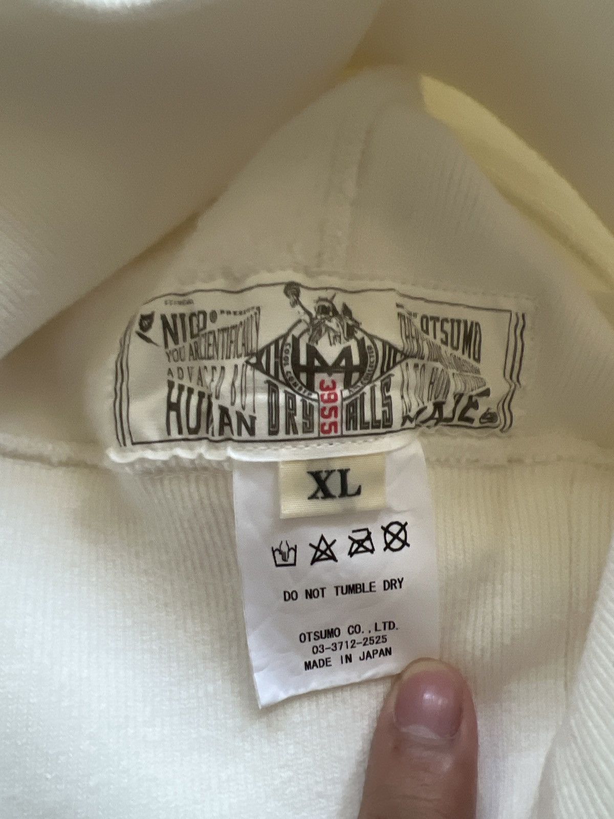 Girls Don't Cry × Human Made × Nigo Human Made x Girls Don’t Cry Logo Hoodie in White Size XL Size US XL / EU 56 / 4 - 9 Thumbnail