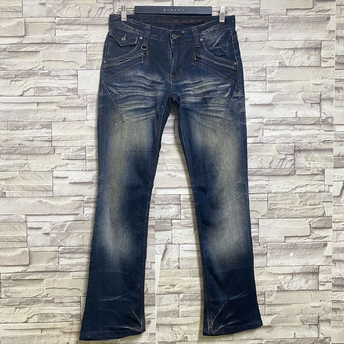 Japanese Brand Nicole Club For Men Denim Slim Flare Jeans Size US 31 - 3 Thumbnail