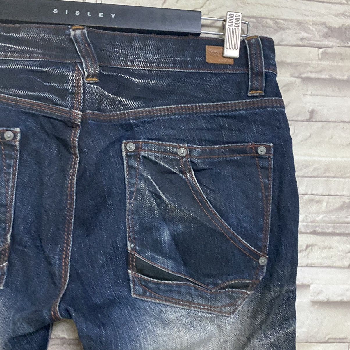 Japanese Brand Nicole Club For Men Denim Slim Flare Jeans Size US 31 - 13 Thumbnail