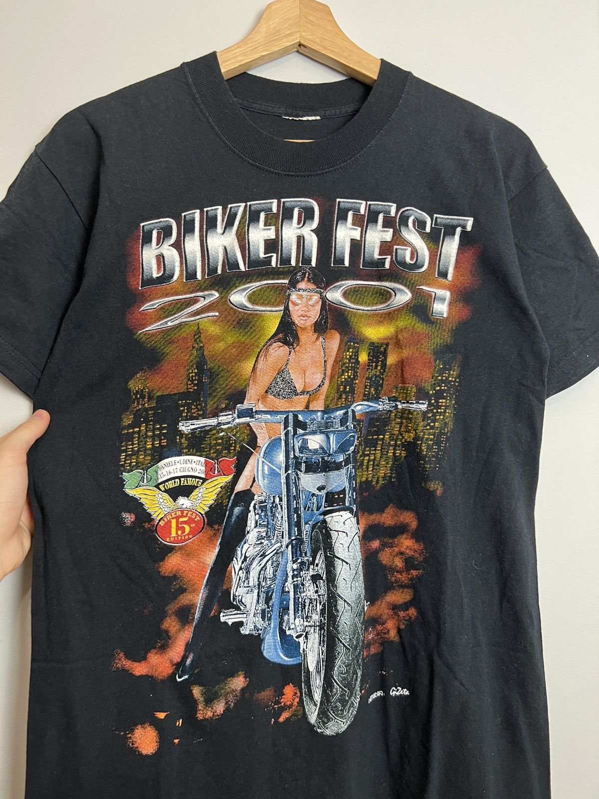 Harley Davidson Rare Vintage 2001 Biker Fest 15th Edition Rap Tee Vibe Tee Size US M / EU 48-50 / 2 - 3 Thumbnail