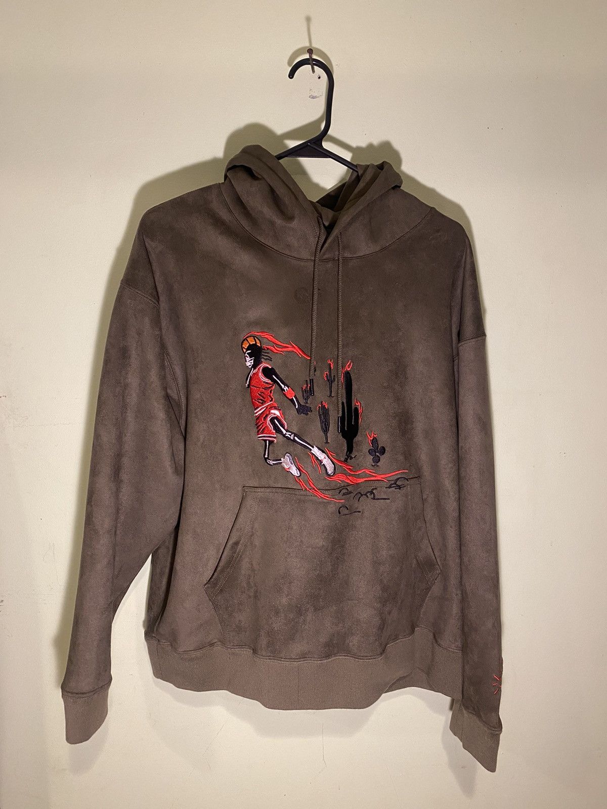 travis scott washed suede hoodie