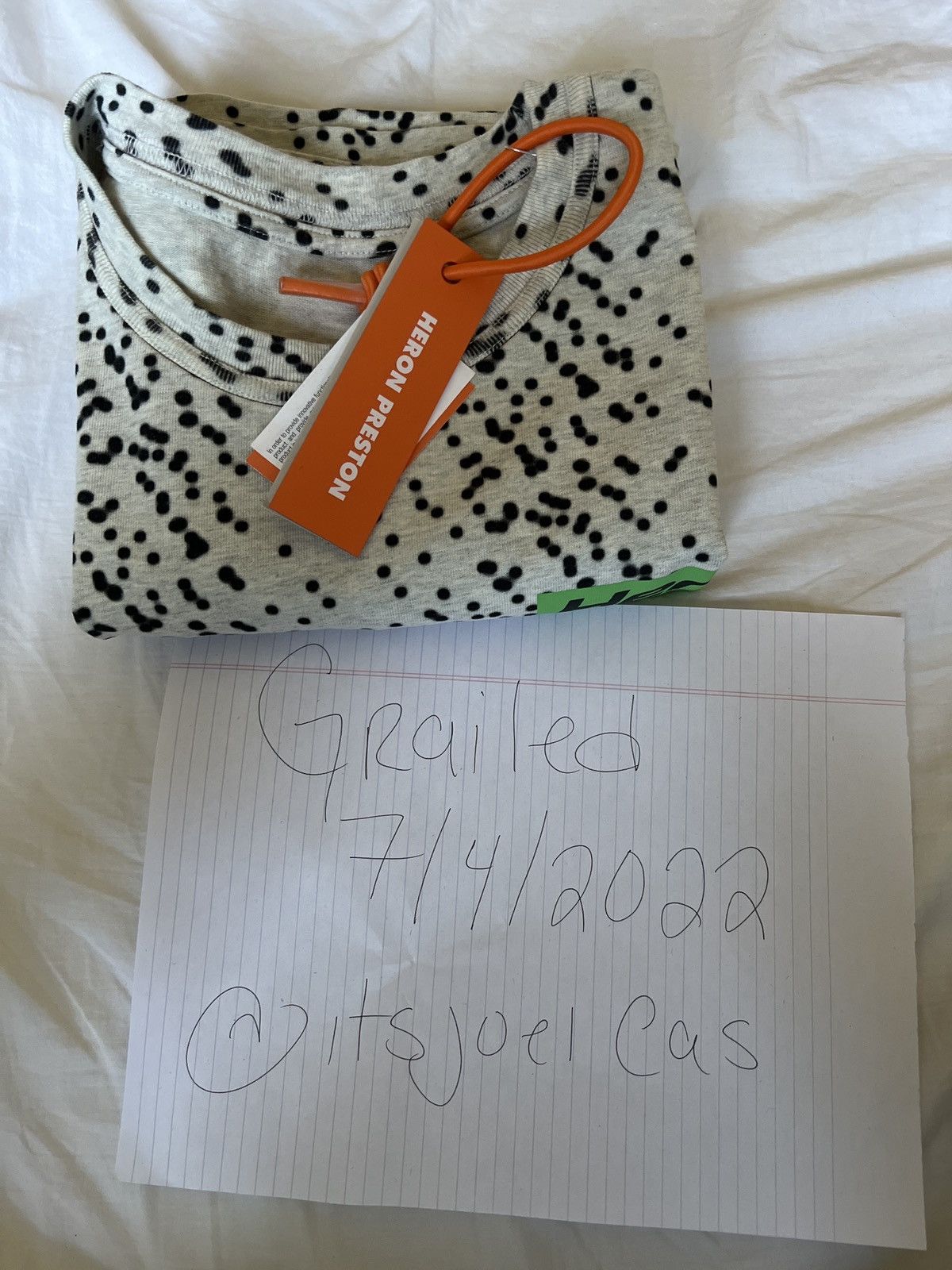 Heron Preston Heron Preston logo polka-dot T-shirt Size US L / EU 52-54 / 3 - 9 Thumbnail