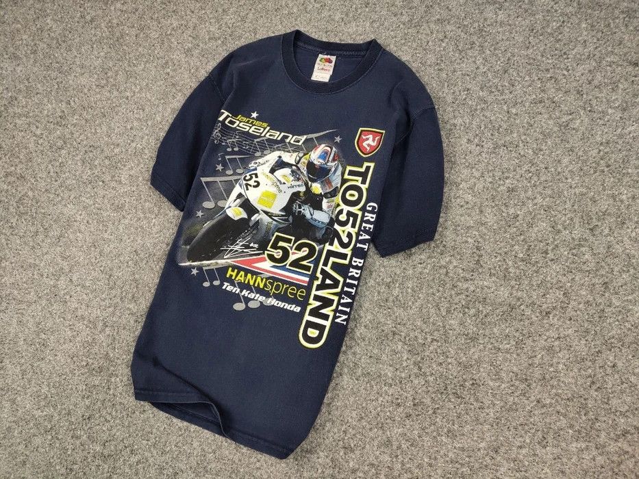 Other Vintage Honda Racing Motorcycle James Toseland T Shirt Tee Size US M / EU 48-50 / 2 - 2 Thumbnail