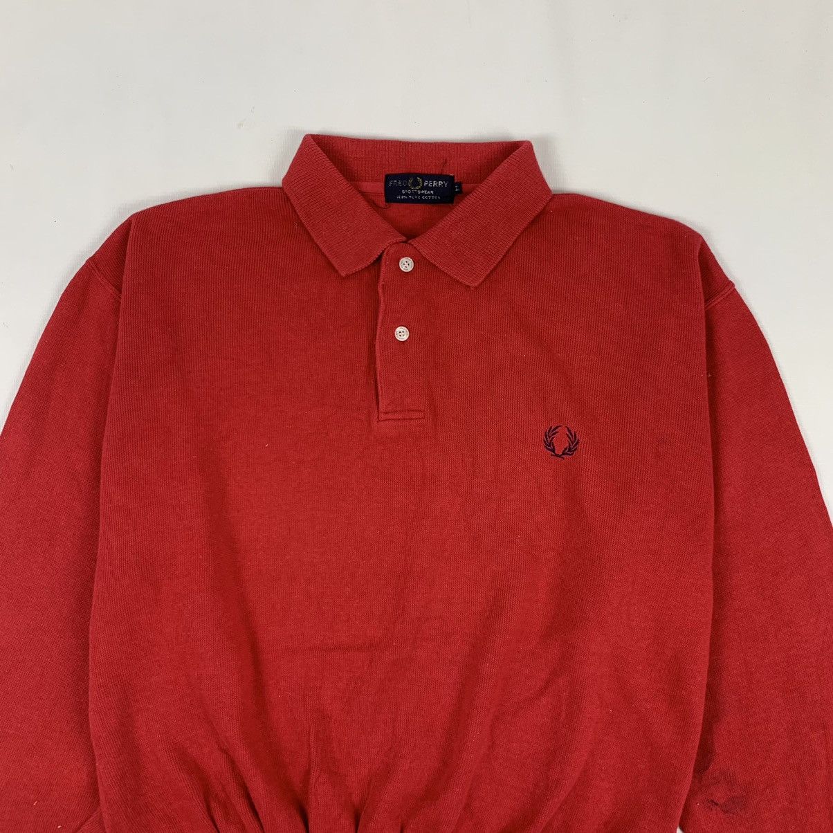 Fred Perry × Vintage Vintage Fred Perry Collar Sweatshirt Size US L / EU 52-54 / 3 - 4 Thumbnail