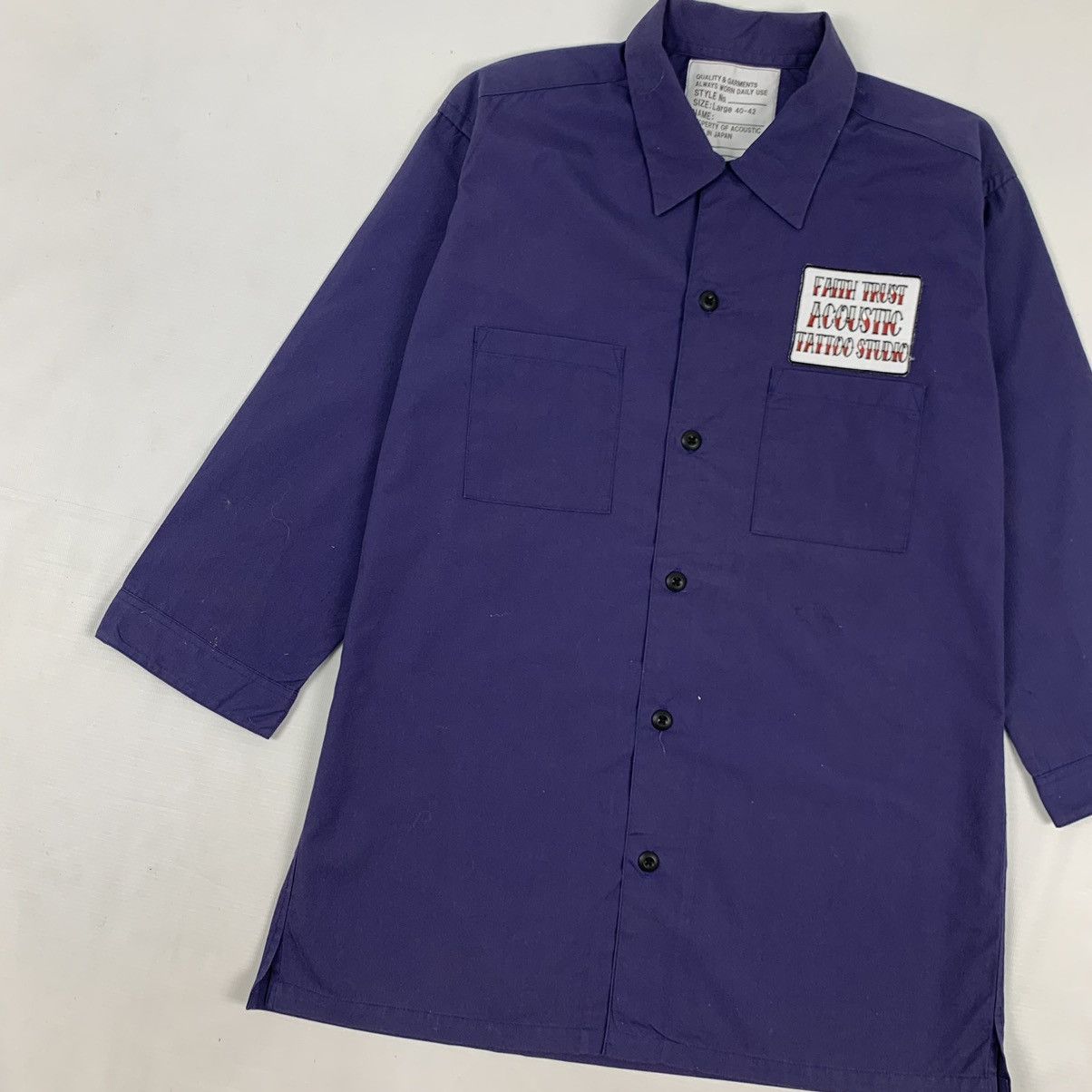 Japanese Brand Vintage Japanese Brand Garments Tattoo Studio Button Up Size US L / EU 52-54 / 3 - 5 Thumbnail