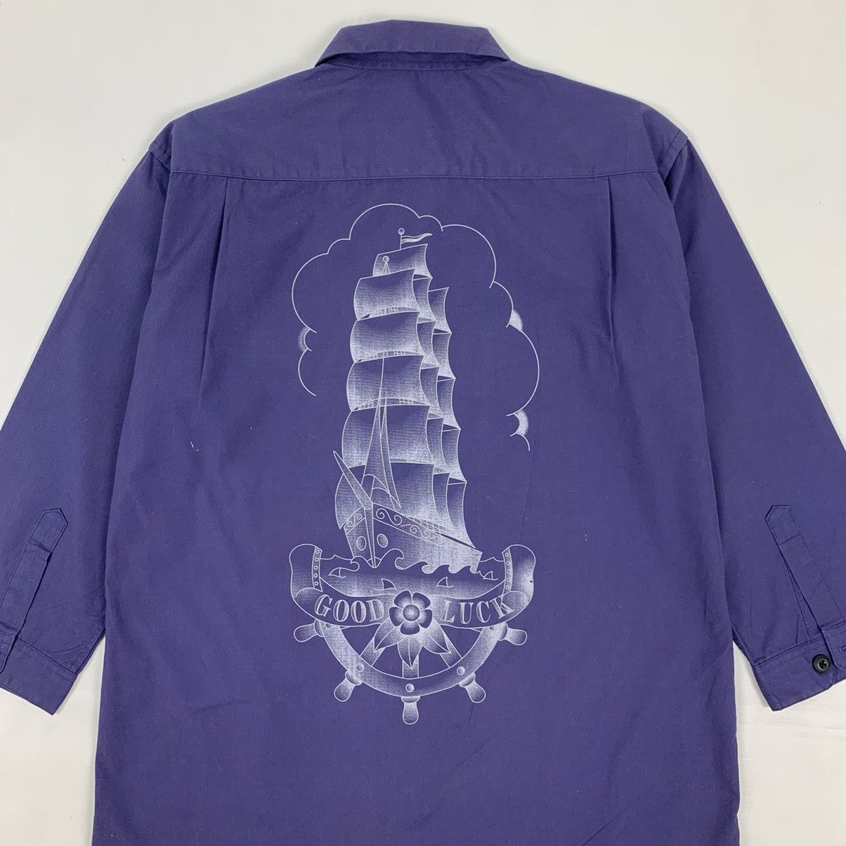 Japanese Brand Vintage Japanese Brand Garments Tattoo Studio Button Up Size US L / EU 52-54 / 3 - 2 Thumbnail
