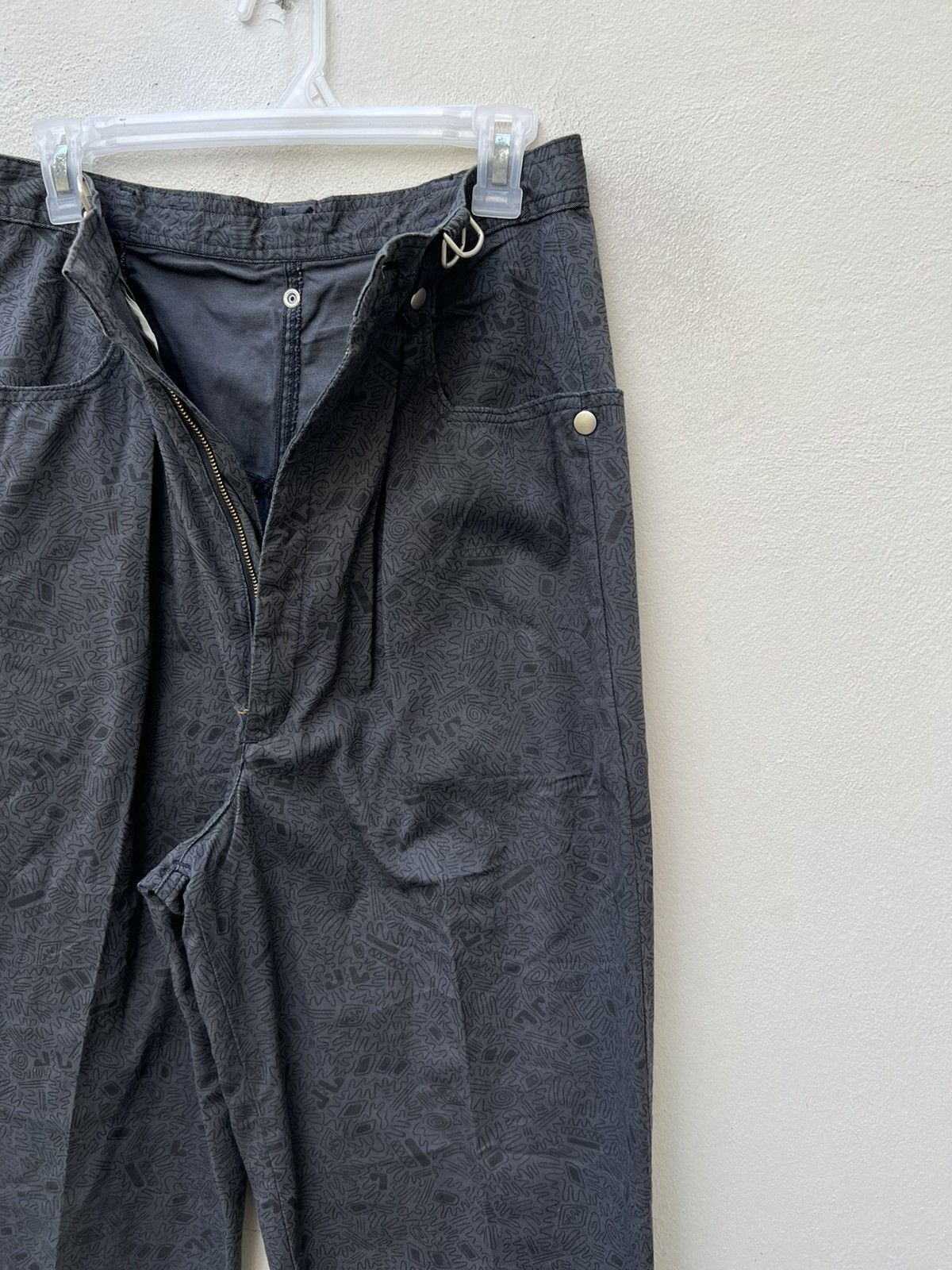 Vintage Vintage 90s Three Top Japan Pop Art Baggy Trouser Pant Size US 29 - 7 Thumbnail