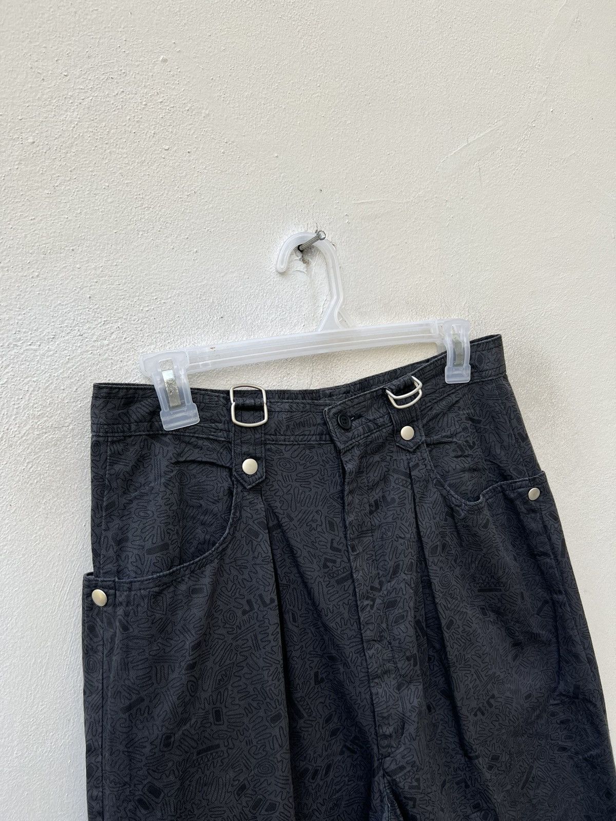 Vintage Vintage 90s Three Top Japan Pop Art Baggy Trouser Pant Size US 29 - 4 Thumbnail