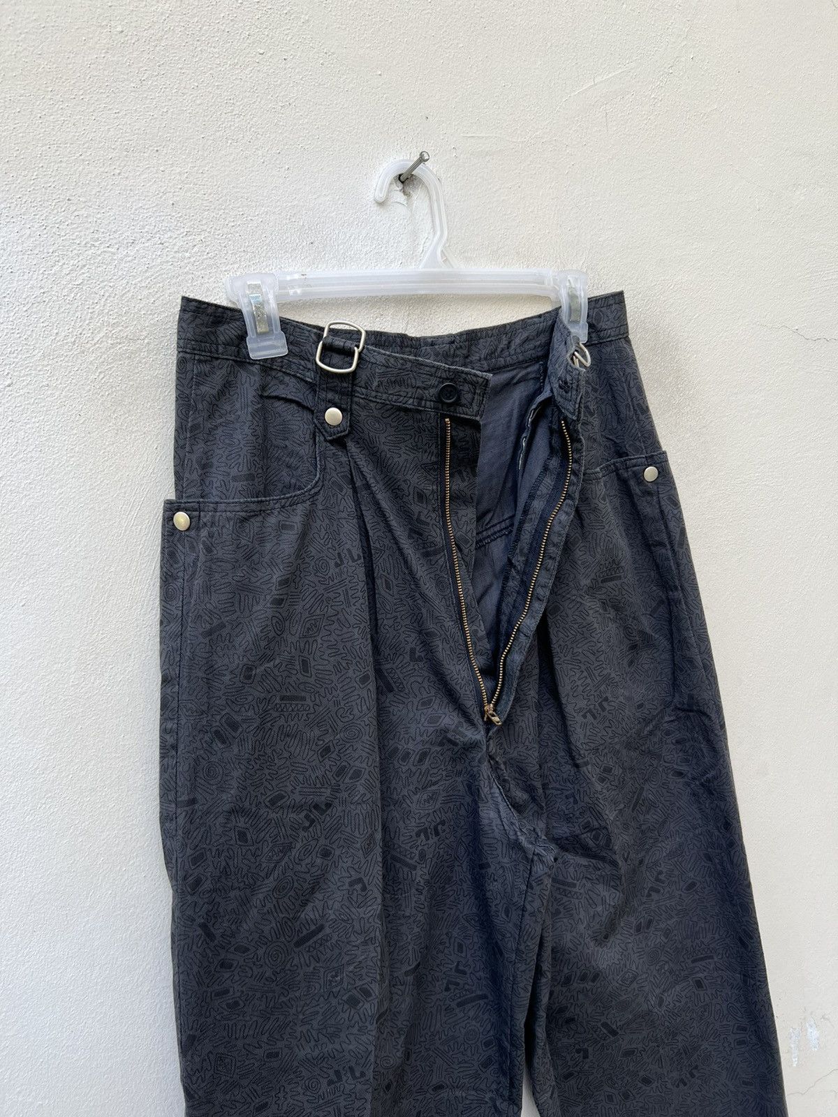 Vintage Vintage 90s Three Top Japan Pop Art Baggy Trouser Pant Size US 29 - 5 Thumbnail