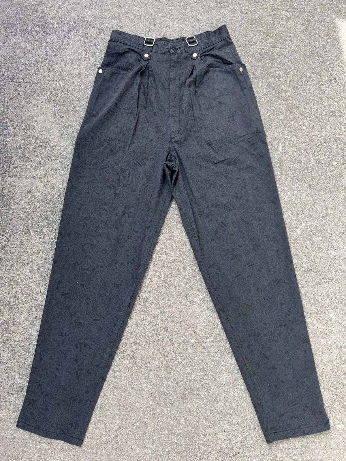 Vintage Vintage 90s Three Top Japan Pop Art Baggy Trouser Pant Size US 29 - 1 Thumbnail