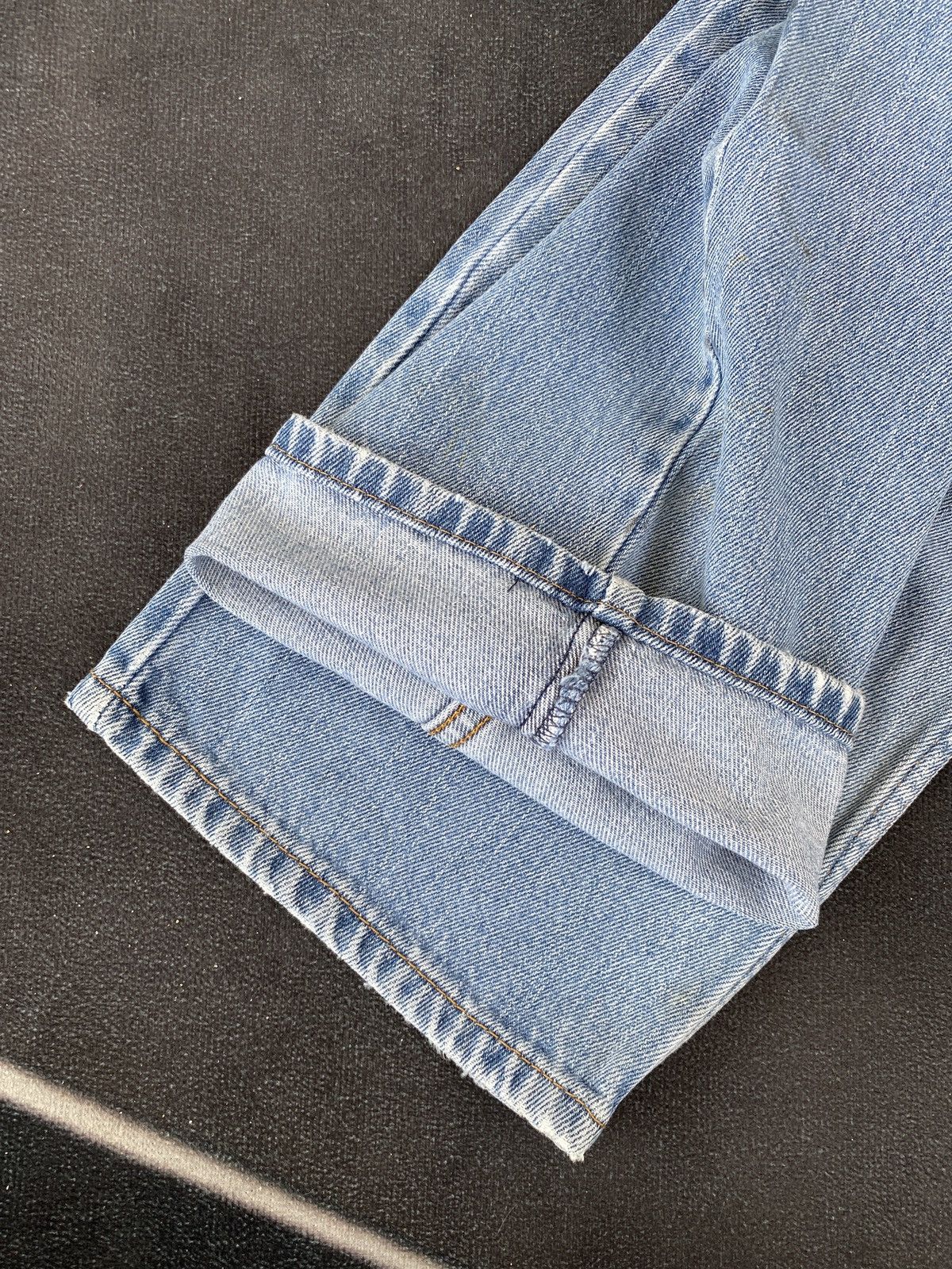 Levi's VINTAGE LEVIS 550 PAINTED BLUE JEANS-J460 Size US 35 - 7 Thumbnail