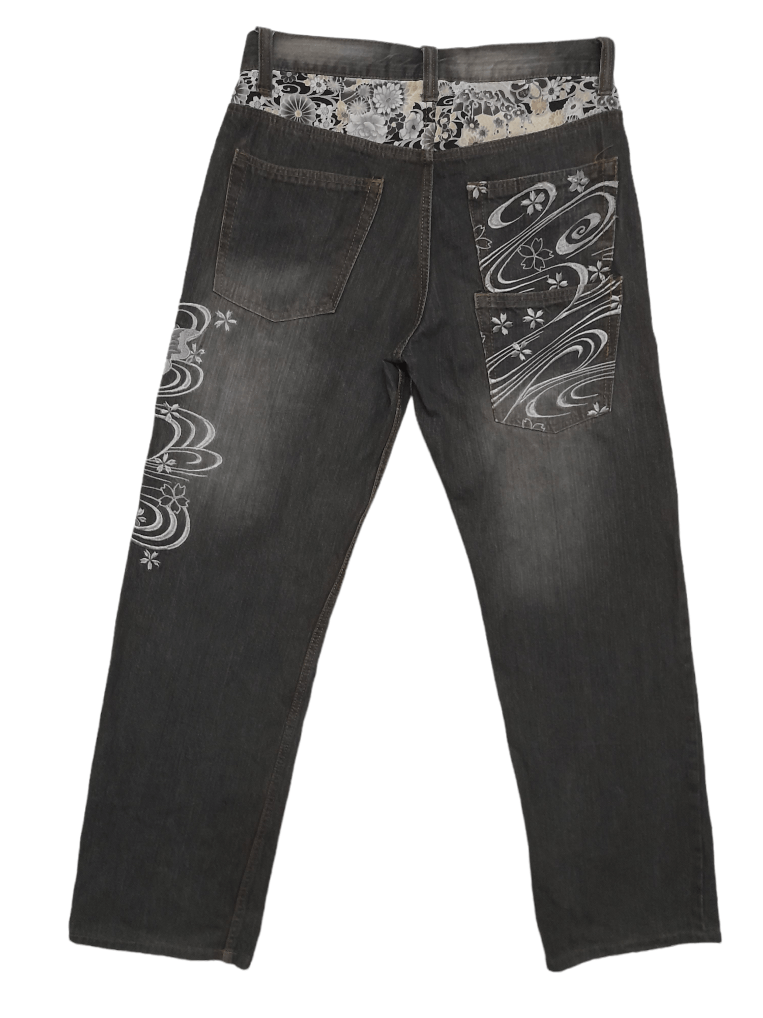 Other Sukajan Memory Special Denim Koi Embroidered (E259) Size US 30 / EU 46 - 5 Thumbnail