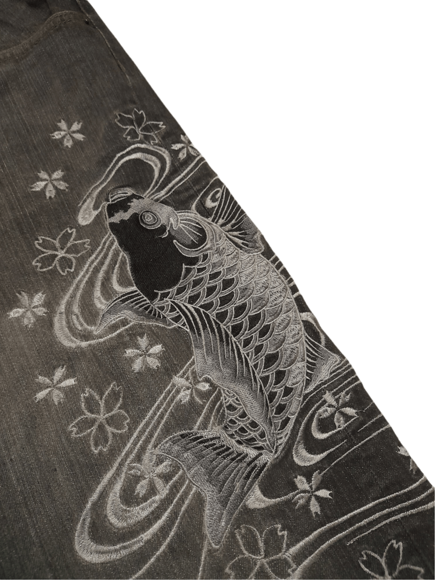 Other Sukajan Memory Special Denim Koi Embroidered (E259) Size US 30 / EU 46 - 3 Thumbnail
