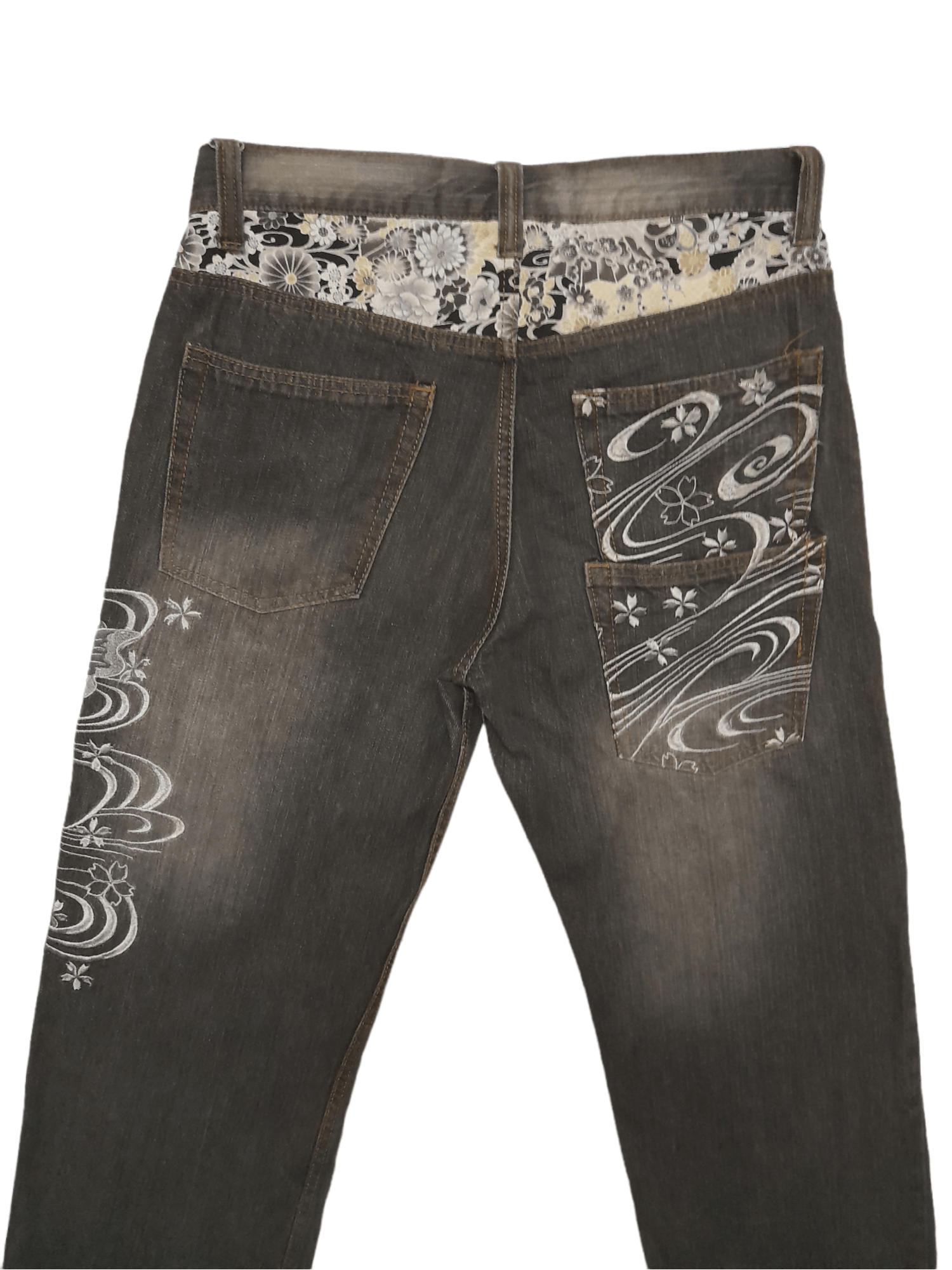 Other Sukajan Memory Special Denim Koi Embroidered (E259) Size US 30 / EU 46 - 6 Thumbnail