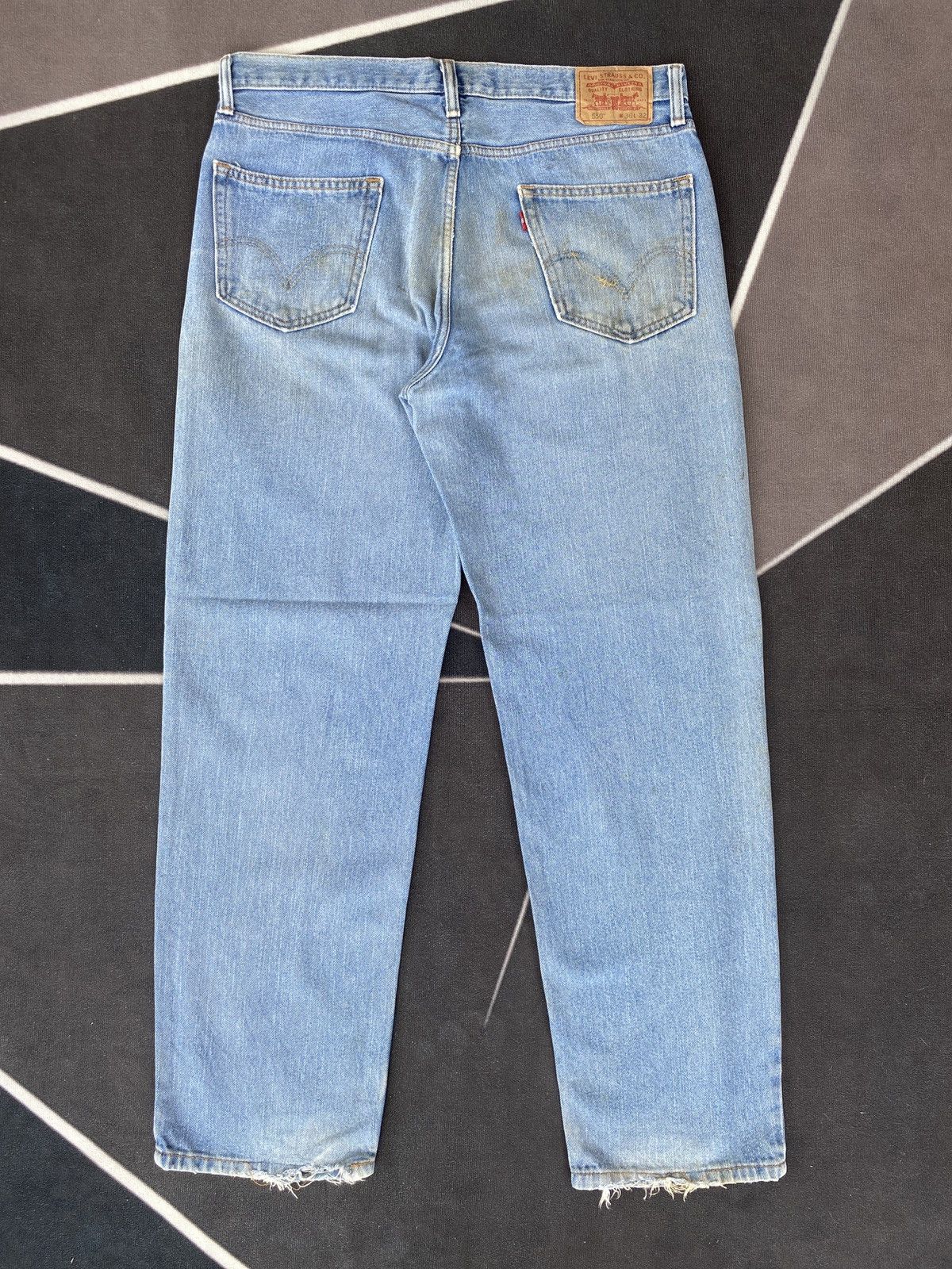 Levi's VINTAGE LEVIS 550 BLUE WASH JEANS-J463 Size US 38 / EU 54 - 3 Thumbnail