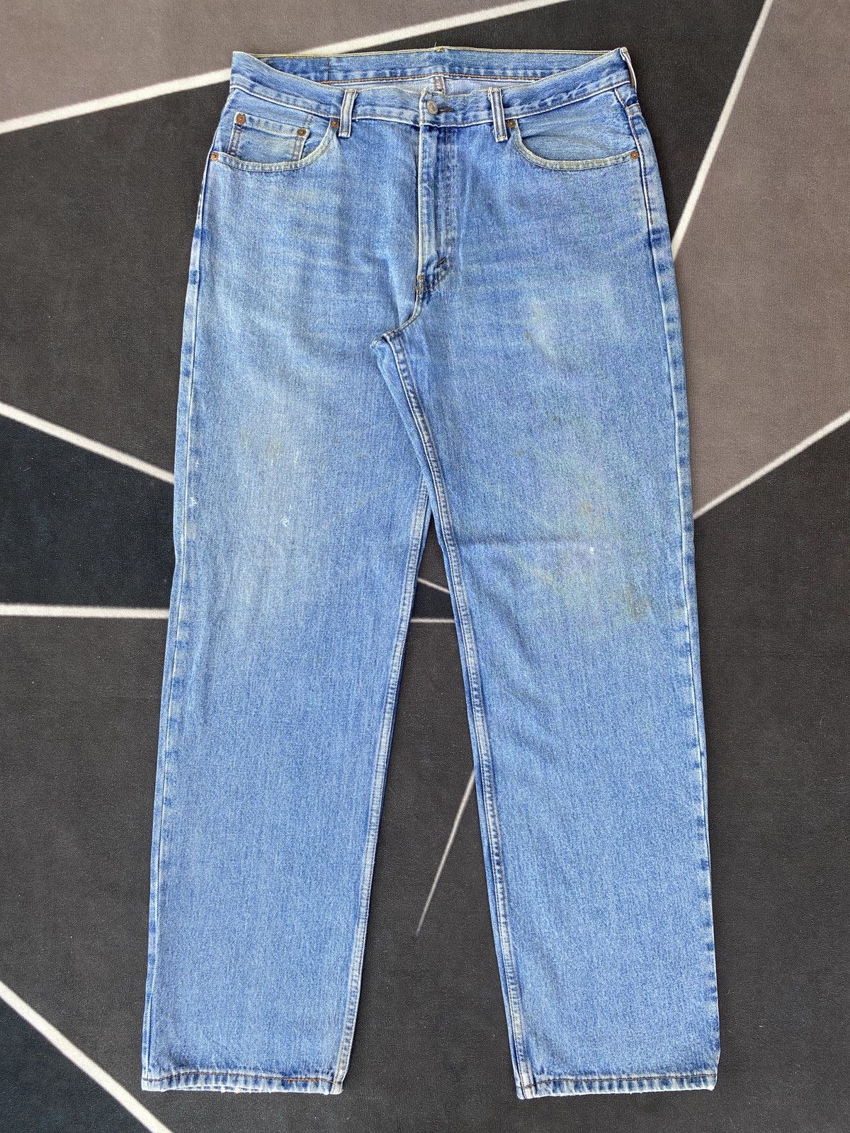 Levi's VINTAGE LEVIS 550 BLUE JEANS-J464 Size US 37 - 1 Thumbnail