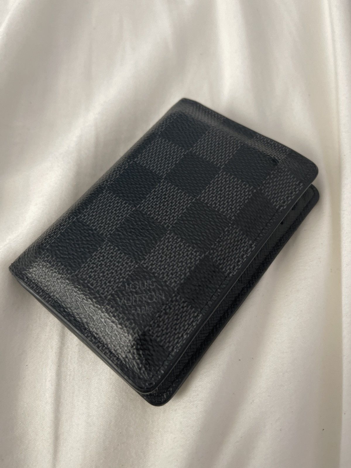 LOUIS VUITTON Slender Pocket Organiser Damier Graphite Gray N60256 