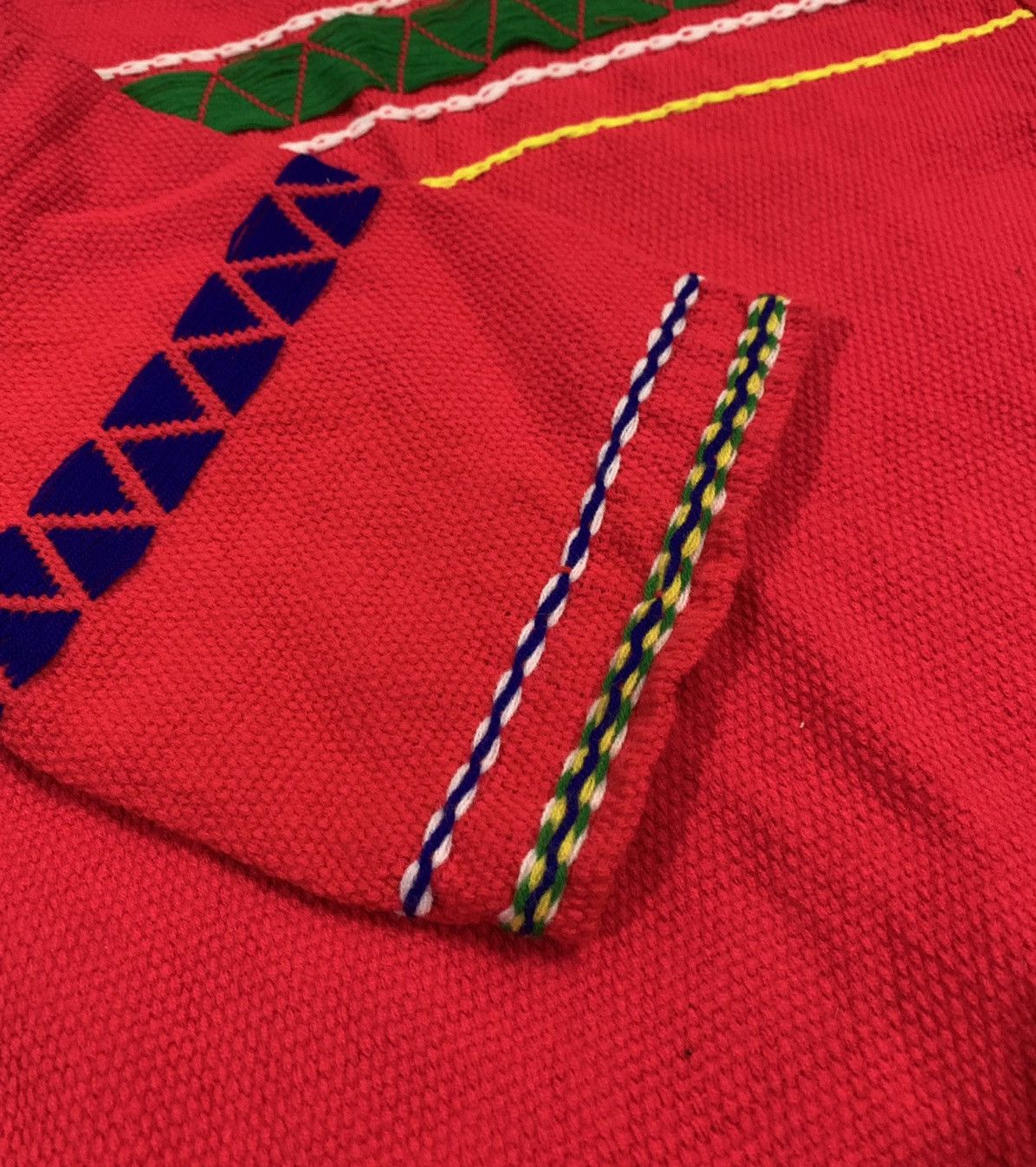 Aran Isles Knitwear × Handmade RARE 70s Handmade Art Navajo Native American Knit Cardigan Size US M / EU 48-50 / 2 - 12 Thumbnail