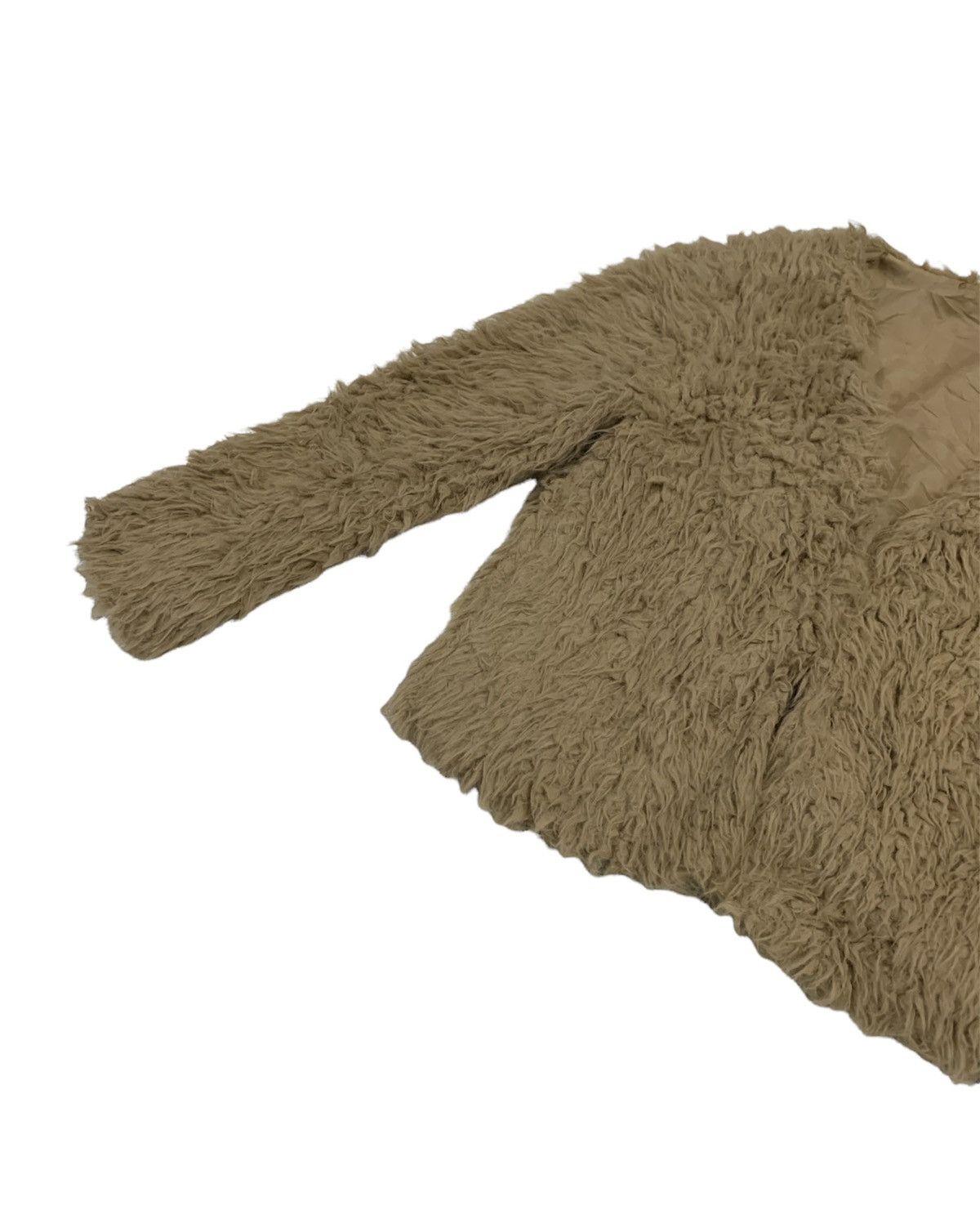 Japanese Brand Brown Sugar Mohair Crop Jacket Faux Fur Shearling Jacket Size US M / EU 48-50 / 2 - 4 Thumbnail