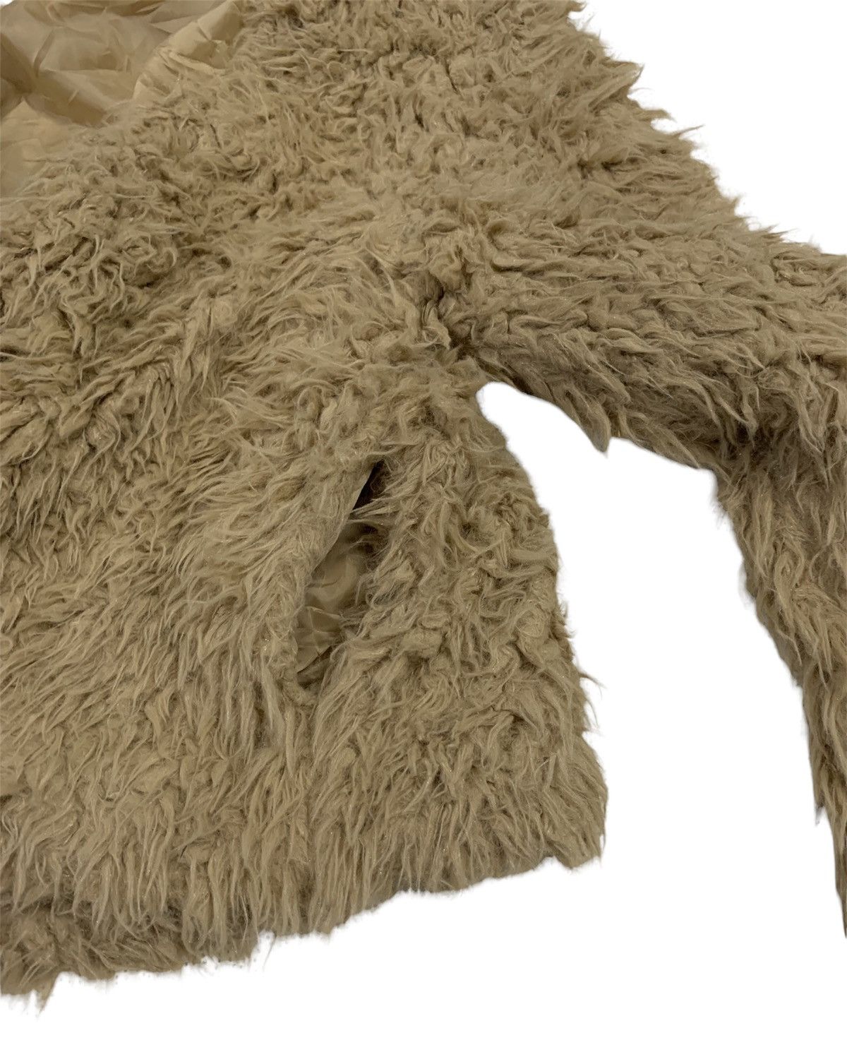 Japanese Brand Brown Sugar Mohair Crop Jacket Faux Fur Shearling Jacket Size US M / EU 48-50 / 2 - 7 Thumbnail