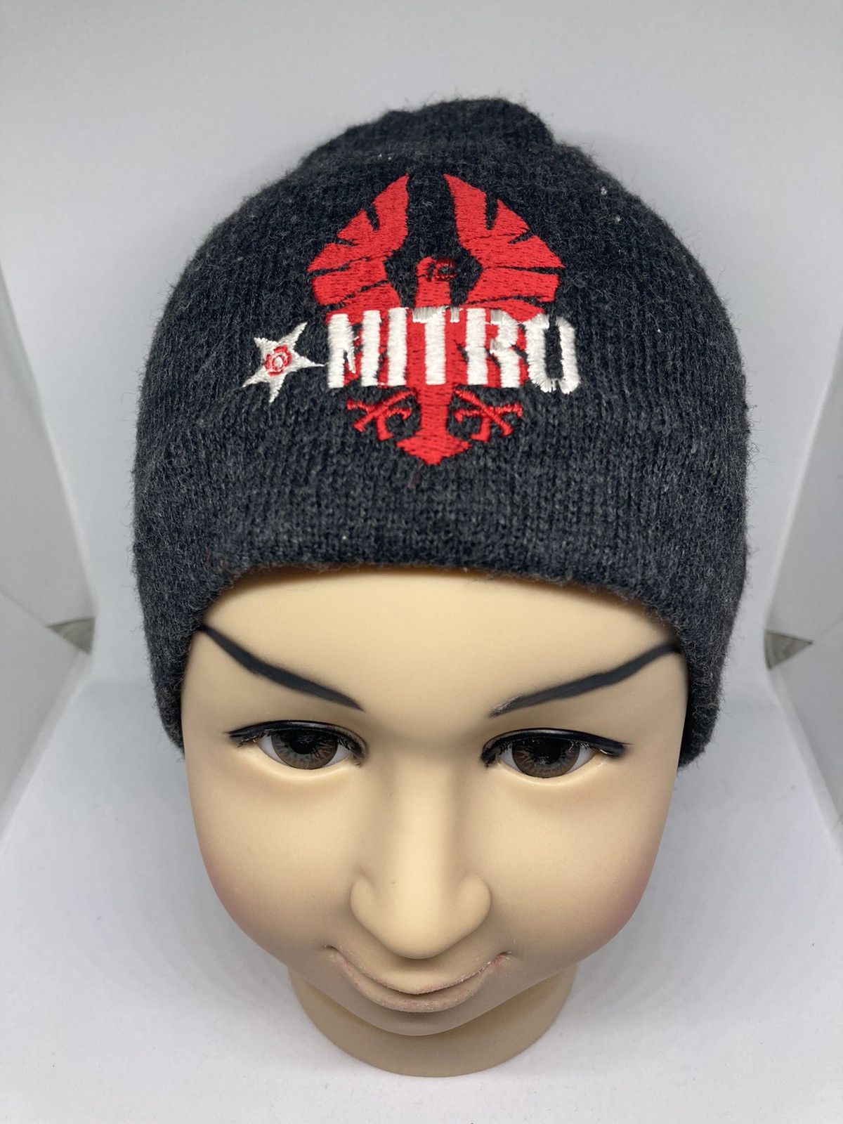 Vintage Nitro Embroidery Snow Cap Hat Beanie Size ONE SIZE - 2 Thumbnail