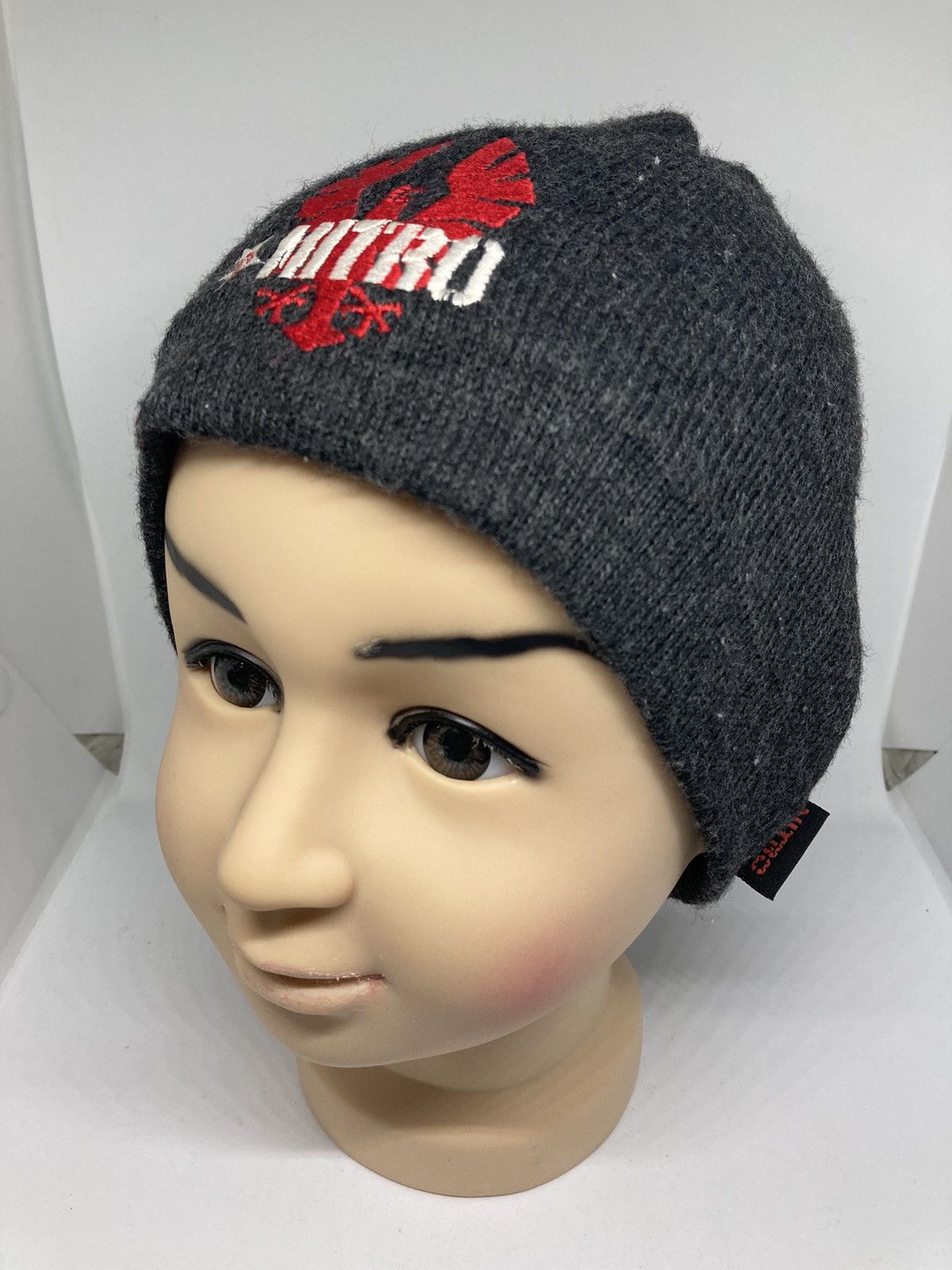 Vintage Nitro Embroidery Snow Cap Hat Beanie Size ONE SIZE - 1 Thumbnail