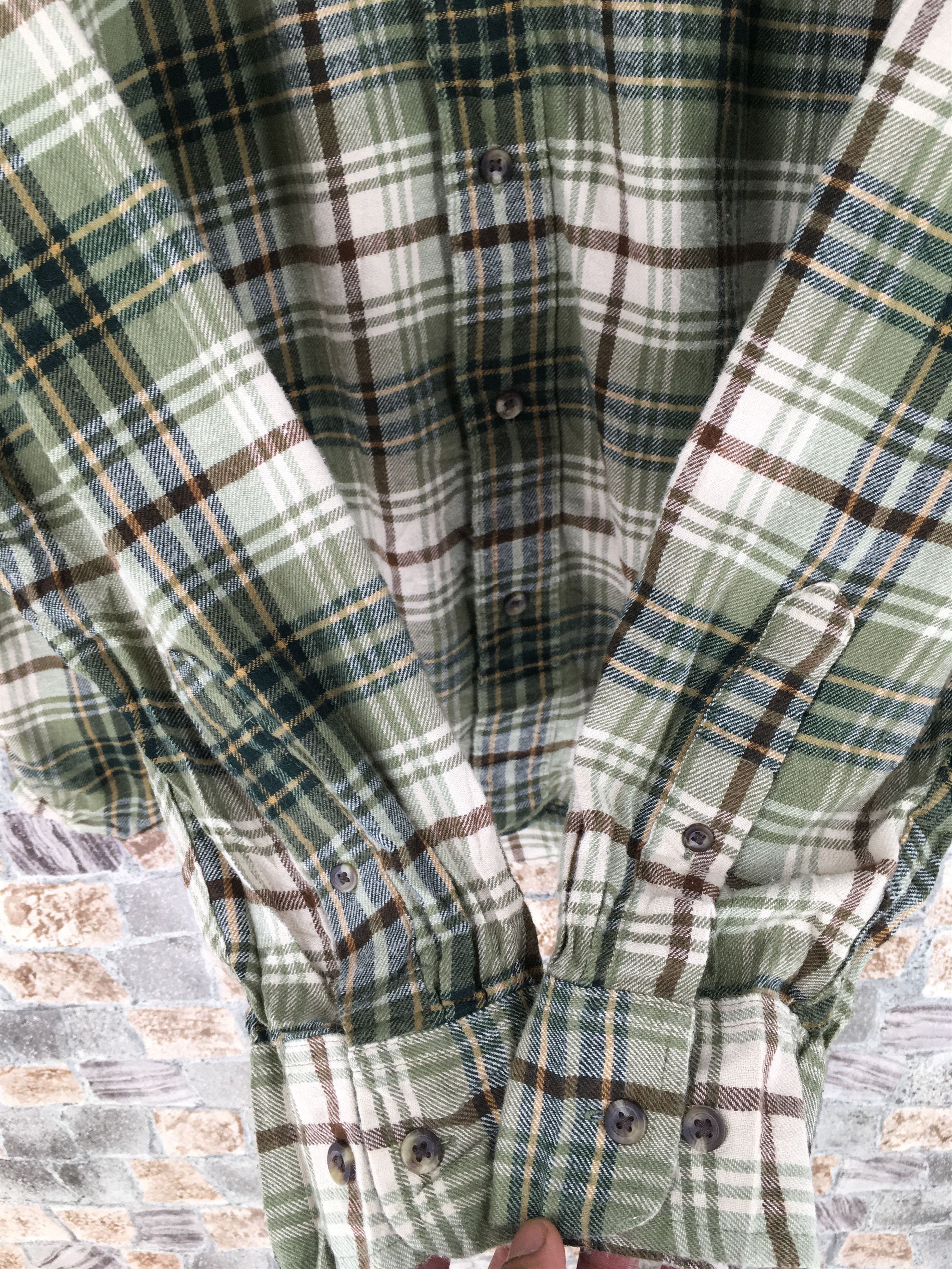 Flannel × Vintage Vintage Plaid Shadow Flannel Button Up Shirt Large Size US L / EU 52-54 / 3 - 5 Thumbnail