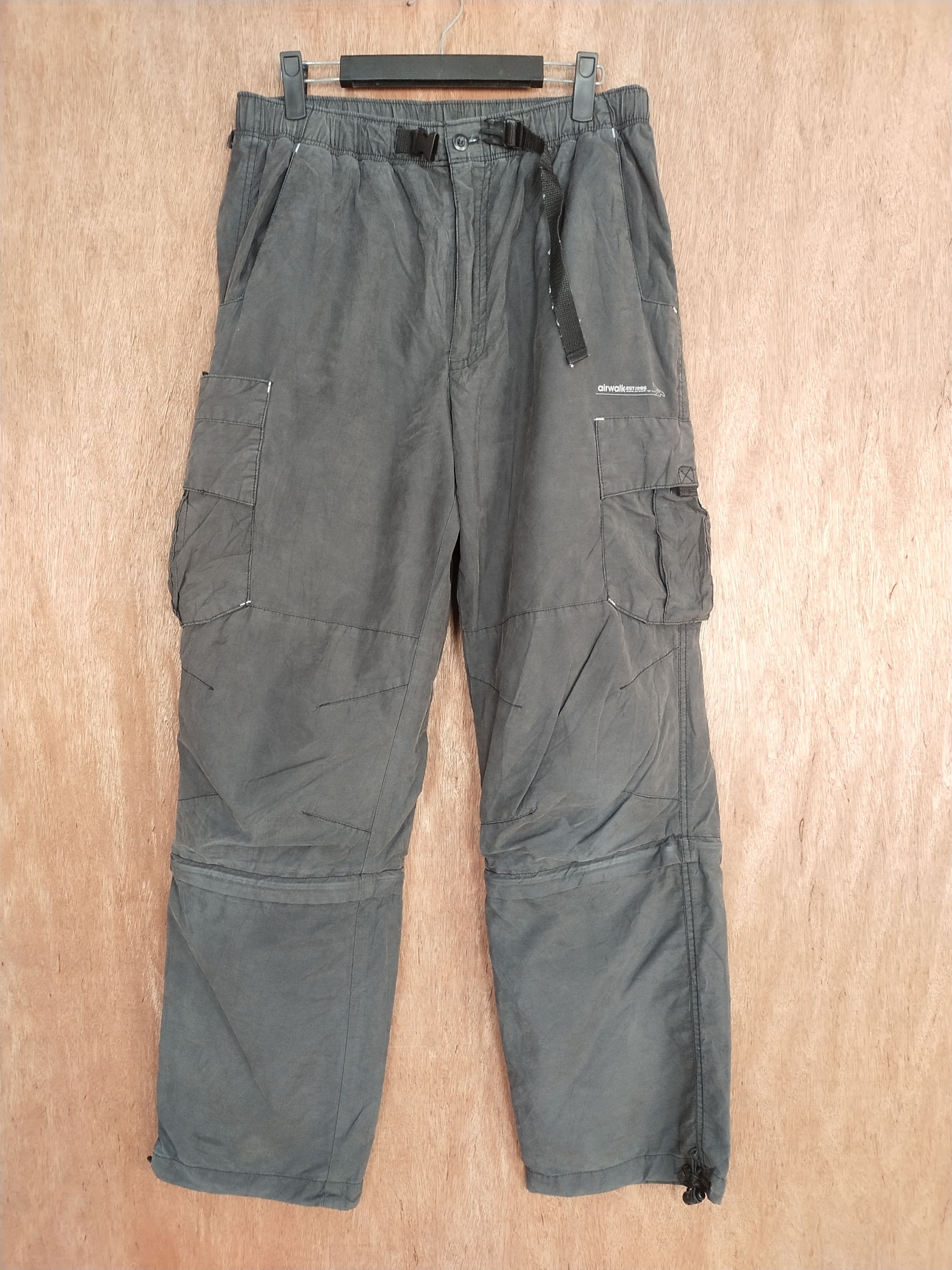 Airwalk Airwalk gray track utility cargo pants #H481 Size US 30 / EU 46 - 1 Thumbnail