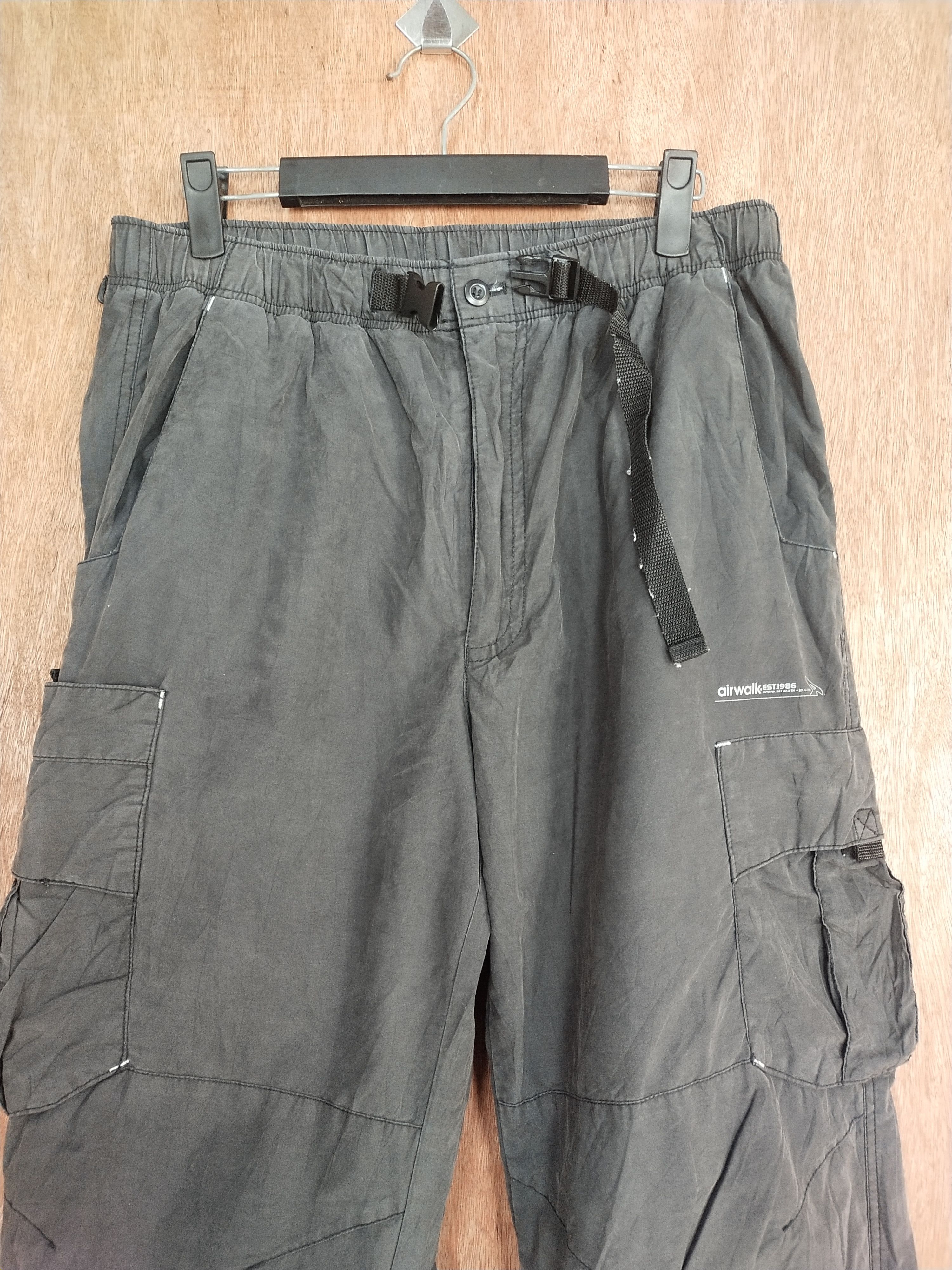 Airwalk Airwalk gray track utility cargo pants #H481 Size US 30 / EU 46 - 2 Thumbnail
