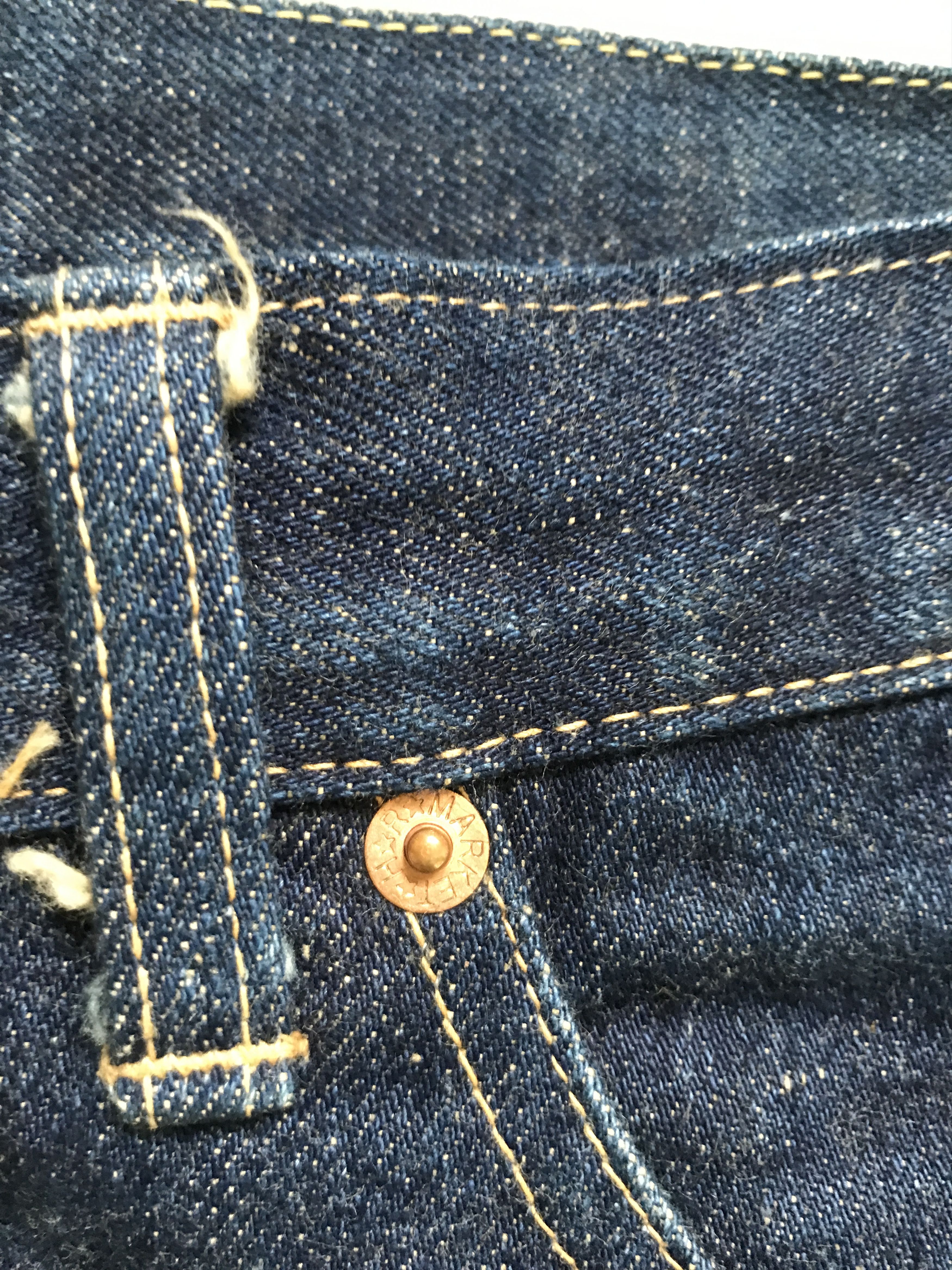 Blue Blue Japan × HOLLYWOOD RANCH MARKET × Okura D79 HRMARKET Split Fades Slevedge Jeans Size US 33 - 8 Thumbnail