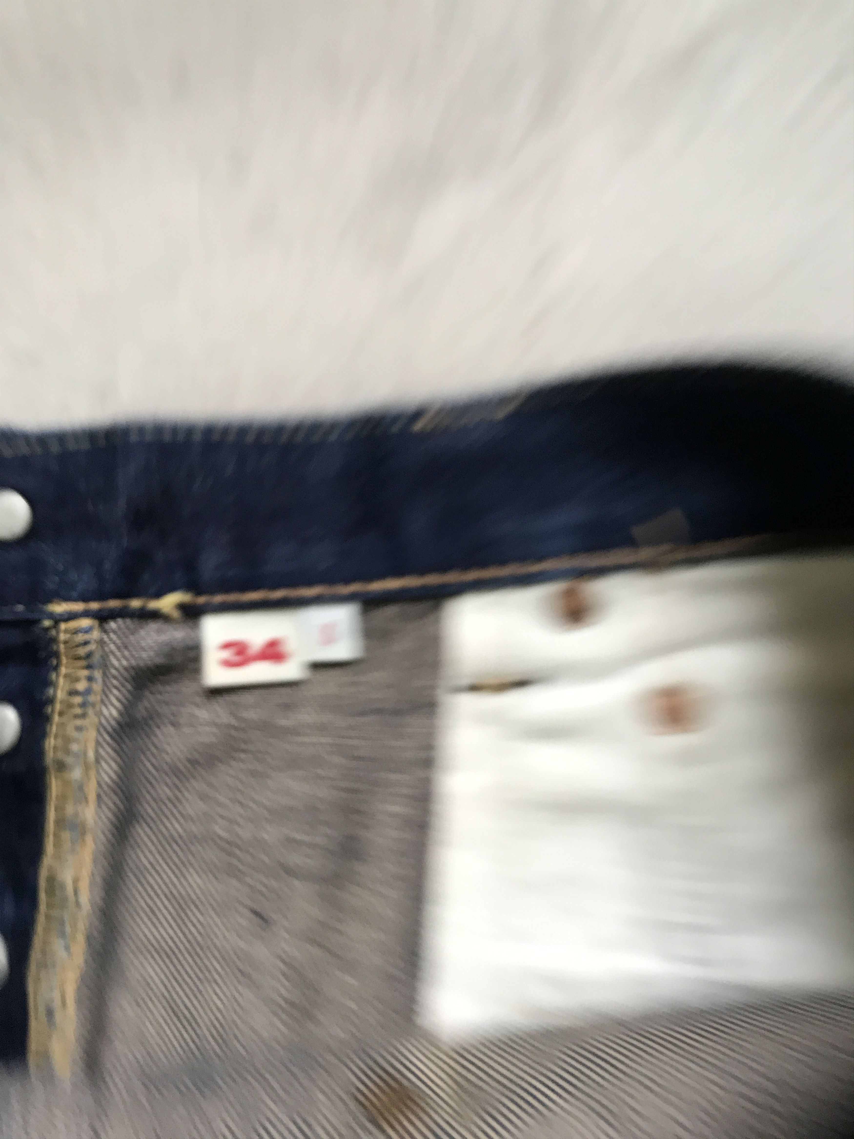 Blue Blue Japan × HOLLYWOOD RANCH MARKET × Okura D79 HRMARKET Split Fades Slevedge Jeans Size US 33 - 18 Thumbnail