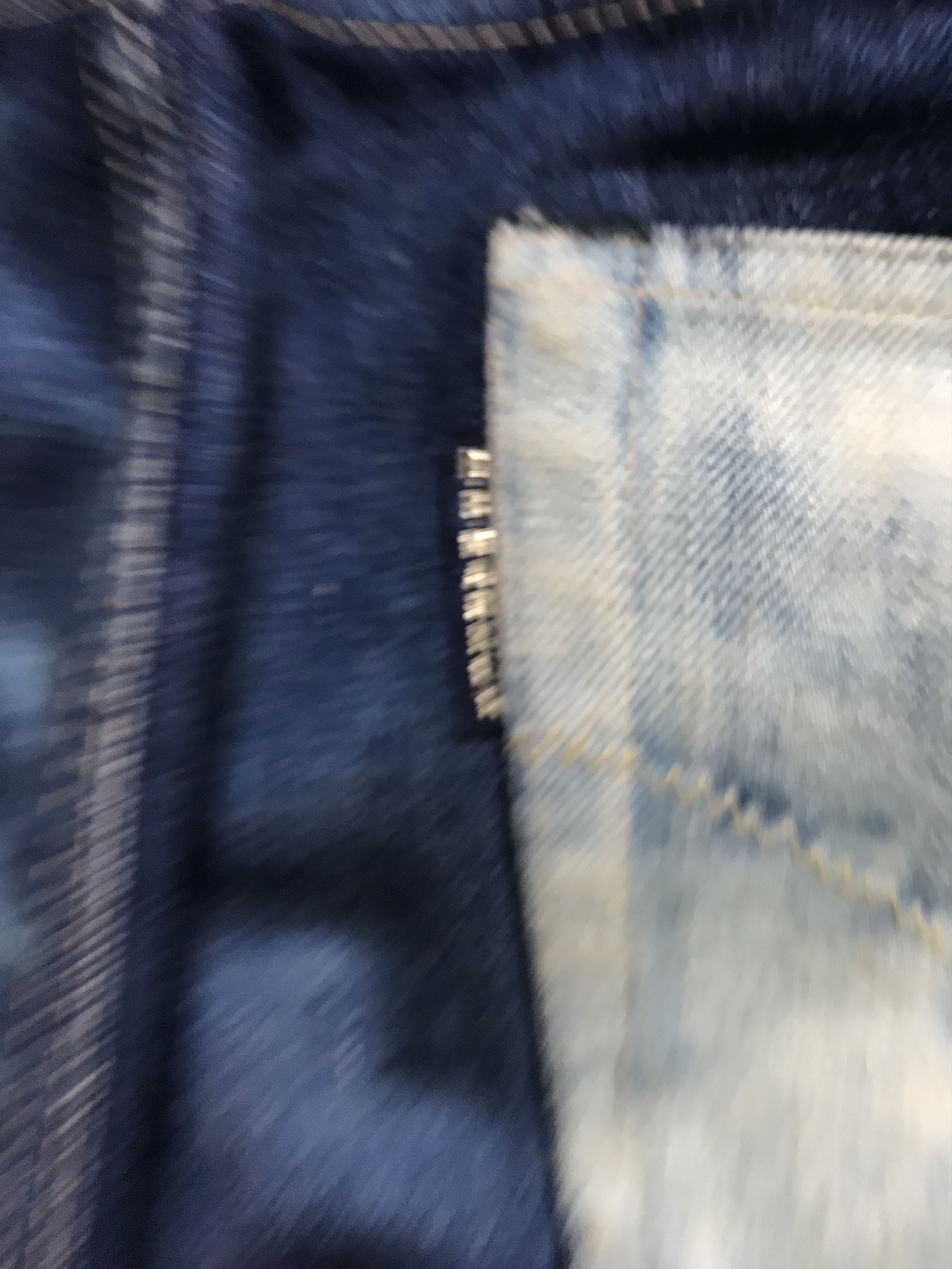 Blue Blue Japan × HOLLYWOOD RANCH MARKET × Okura D79 HRMARKET Split Fades Slevedge Jeans Size US 33 - 17 Thumbnail