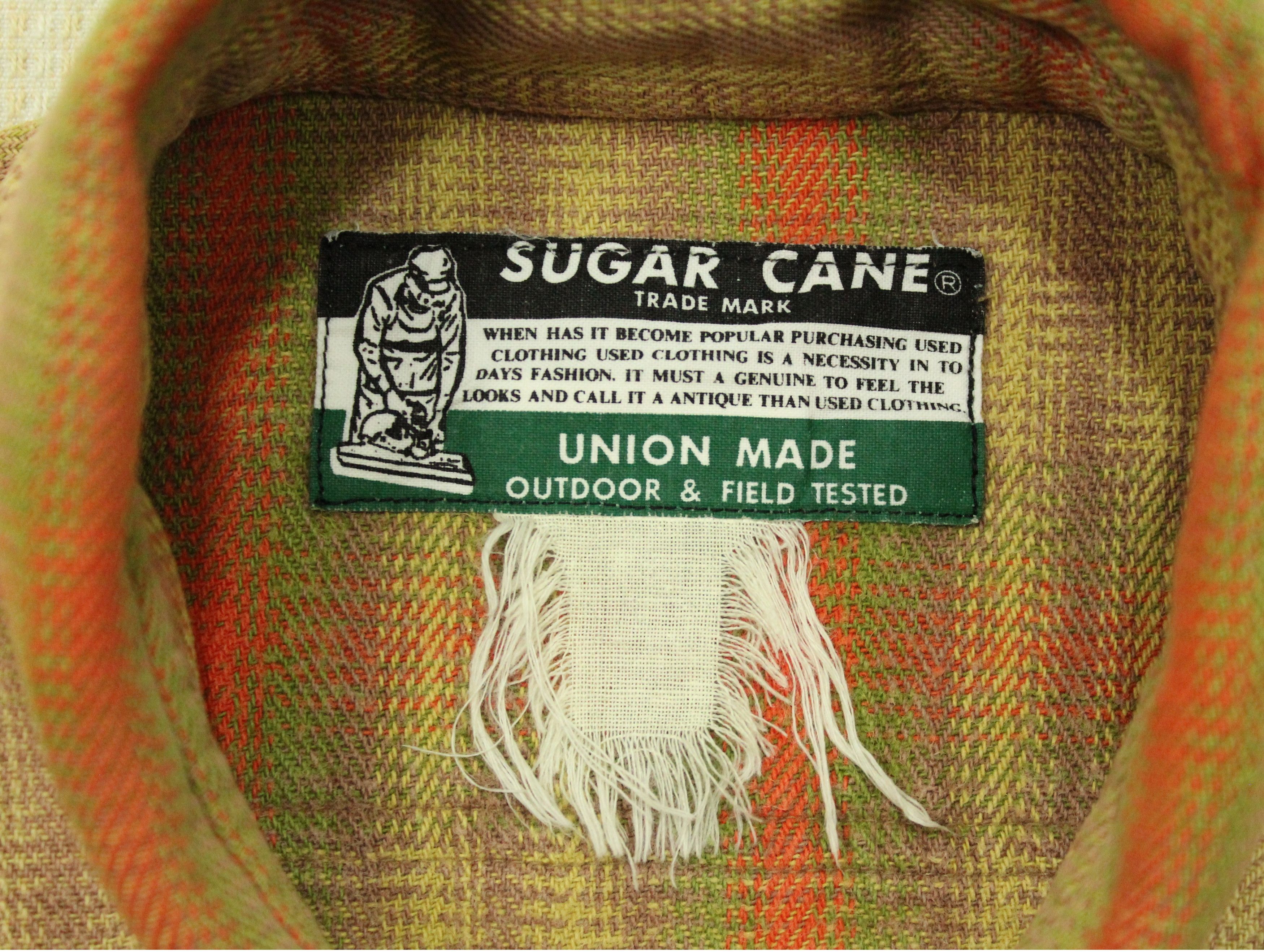 Sugar Cane × Toyo Enterprises × Vintage SUGAR CANE Flannel Shirt Plaid Union Made Size US L / EU 52-54 / 3 - 8 Thumbnail