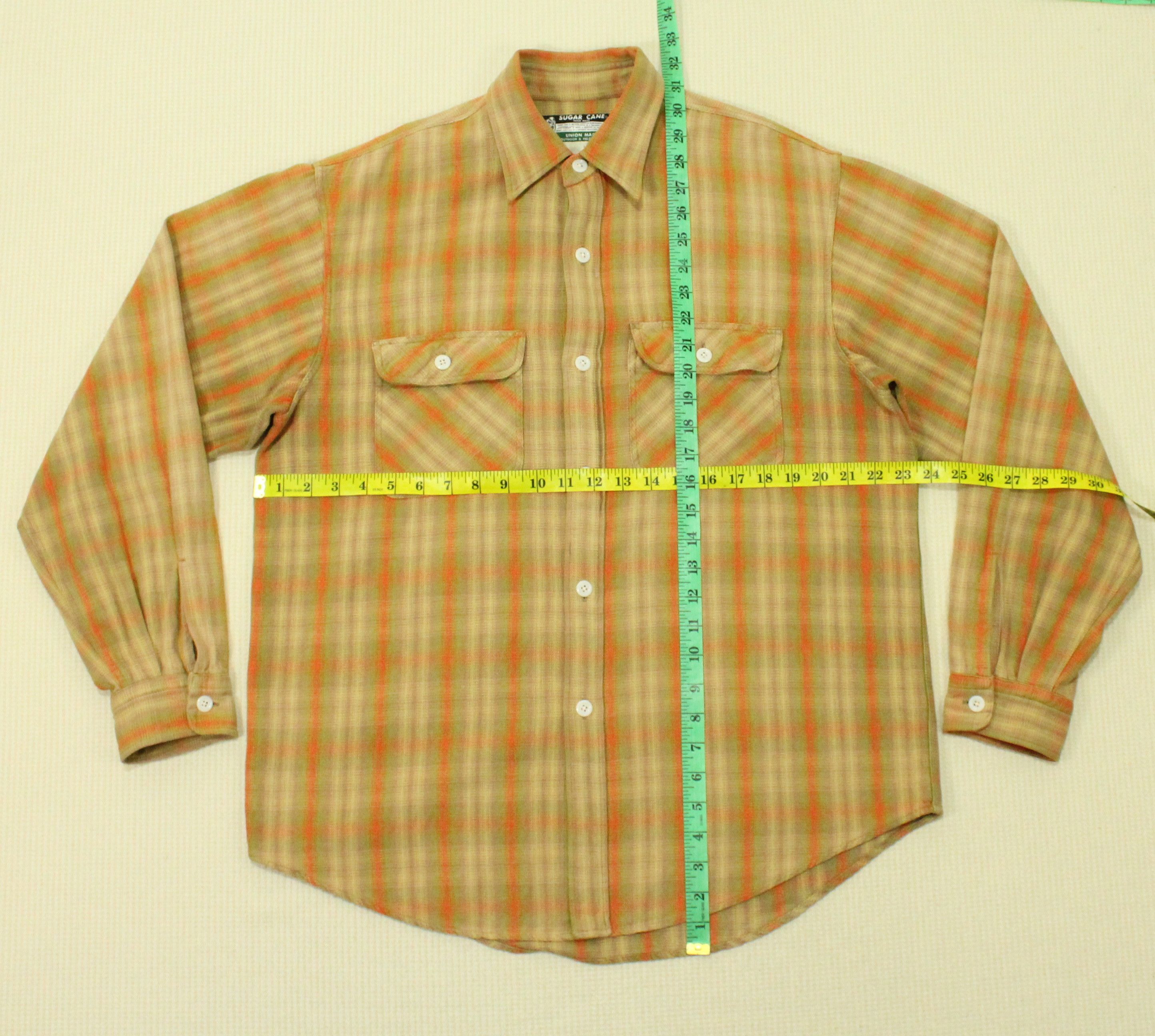 Sugar Cane × Toyo Enterprises × Vintage SUGAR CANE Flannel Shirt Plaid Union Made Size US L / EU 52-54 / 3 - 10 Thumbnail