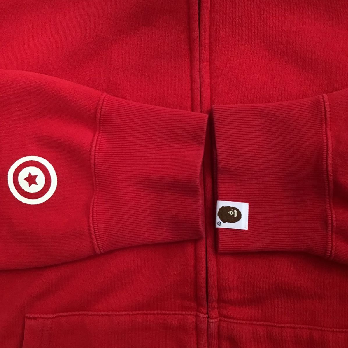 Bape 💫Glow in the dark💫 🔥XL🔥 Shark full zip hoodie Red BAPE Size US XL / EU 56 / 4 - 8 Thumbnail