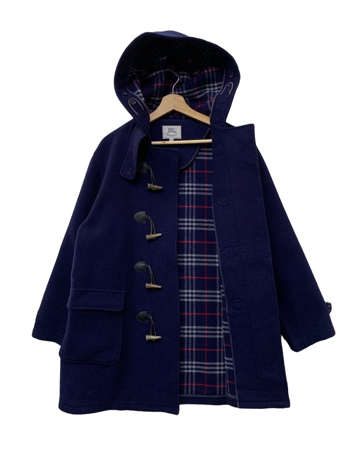🔥BURBERRY NOVACHECK WOOL DUFFLE COAT JACKETS
