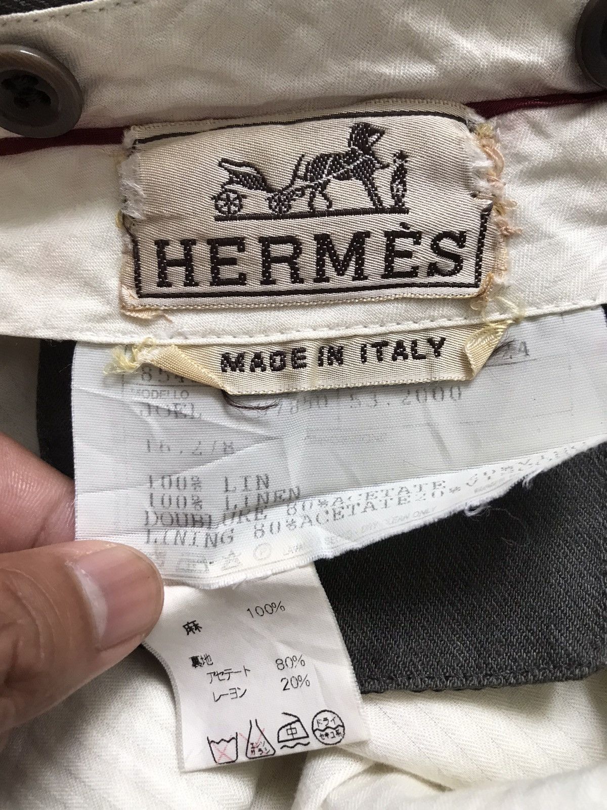 Hermes HERMES BAGGY TROUSER PANTS Size US 33 - 7 Thumbnail