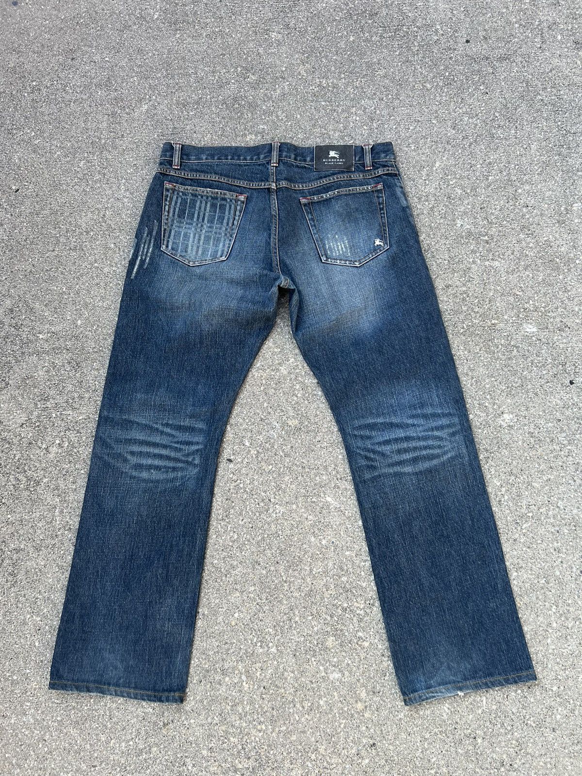 Burberry Black Label Distressed Denim Jeans