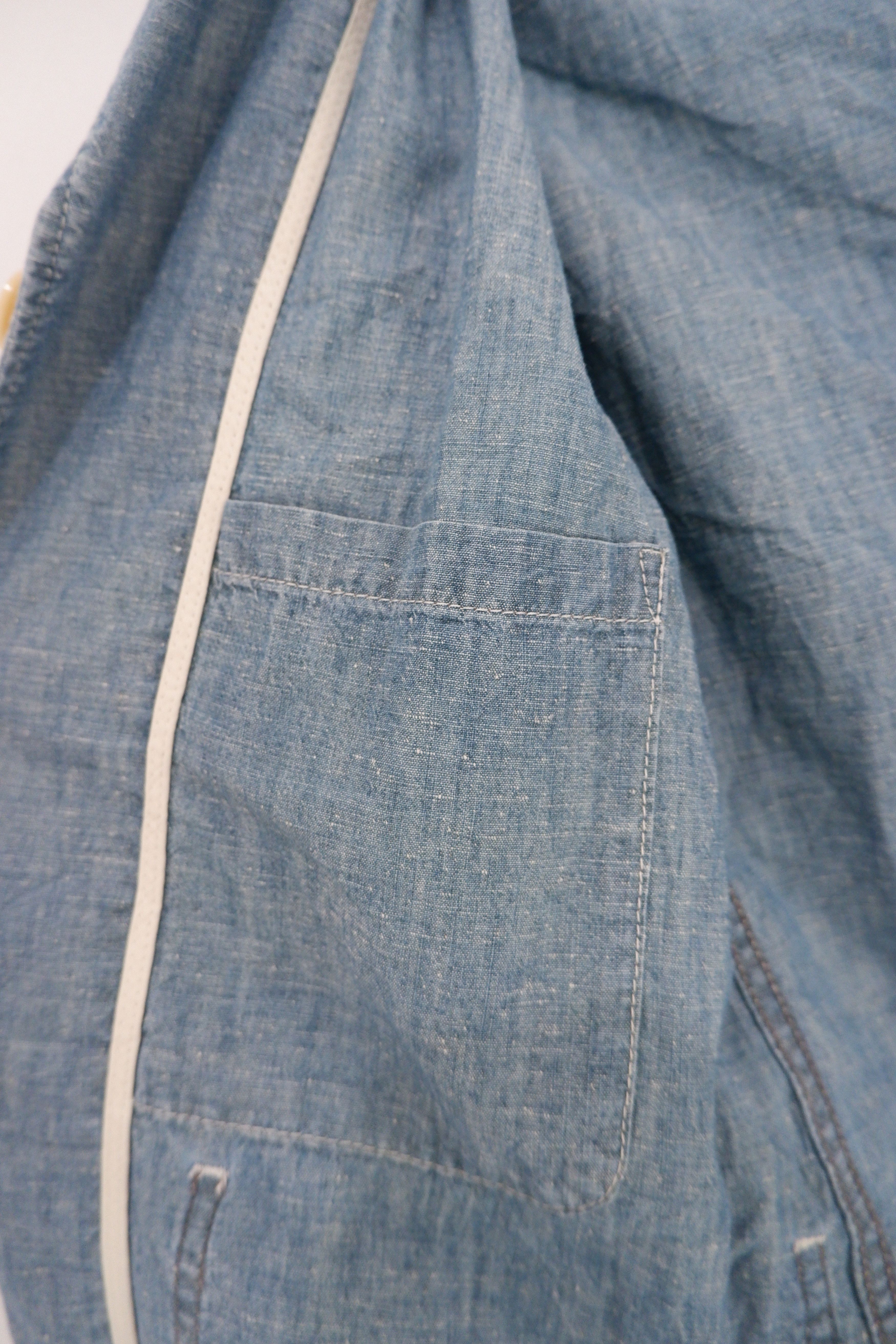 Blue Blue Japan Vintage Blue Blue Cotton Linen Blazer Shirt Size US S / EU 44-46 / 1 - 9 Thumbnail