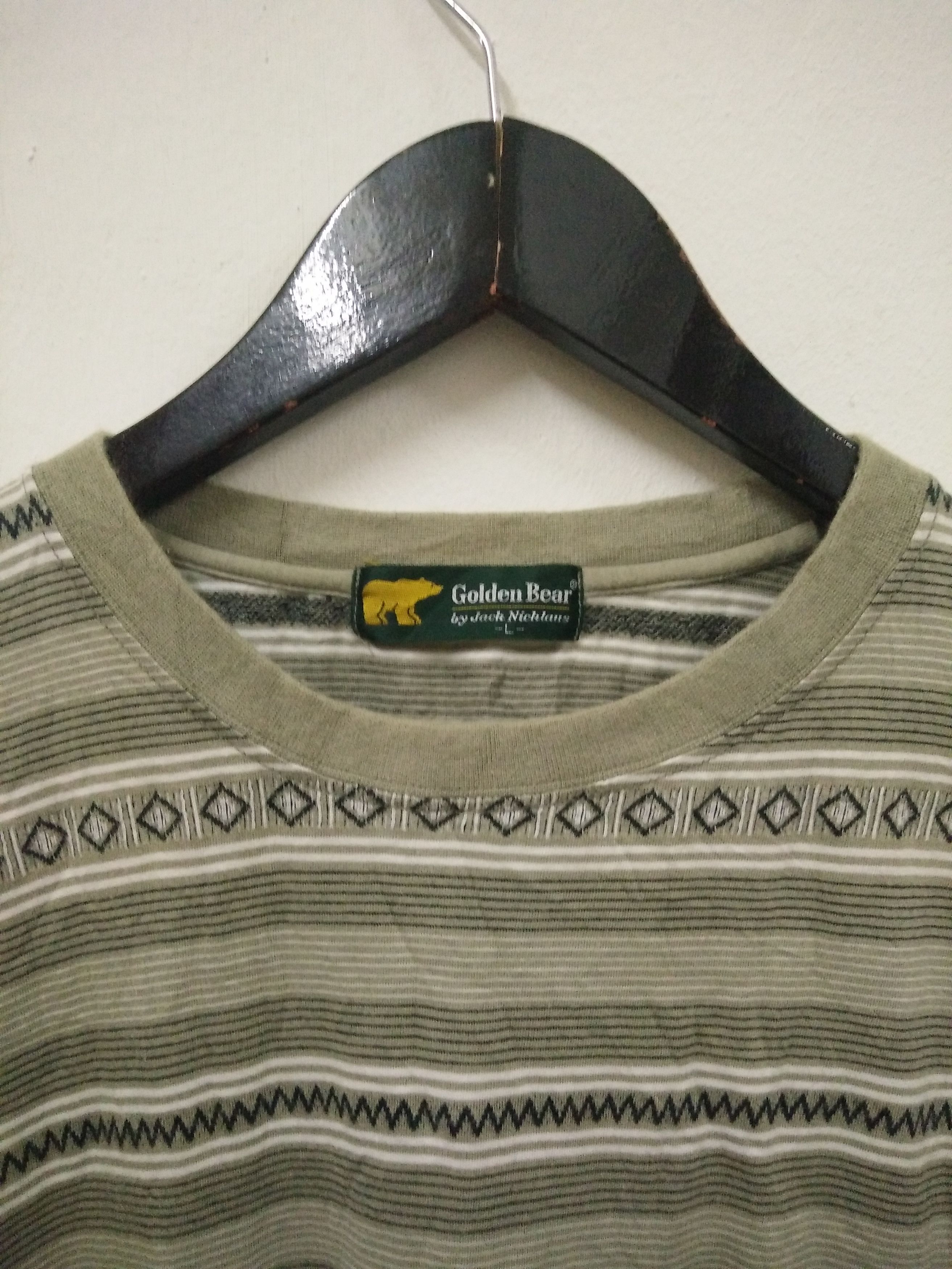 Golden Bear Vintage Golden Bear Striped T- shirt Size US L / EU 52-54 / 3 - 4 Thumbnail