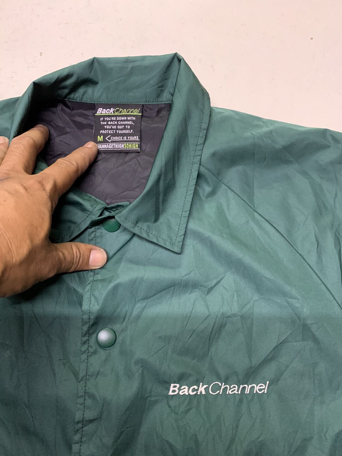 Designer Back channel windbreaker jacket Size US M / EU 48-50 / 2 - 4 Thumbnail